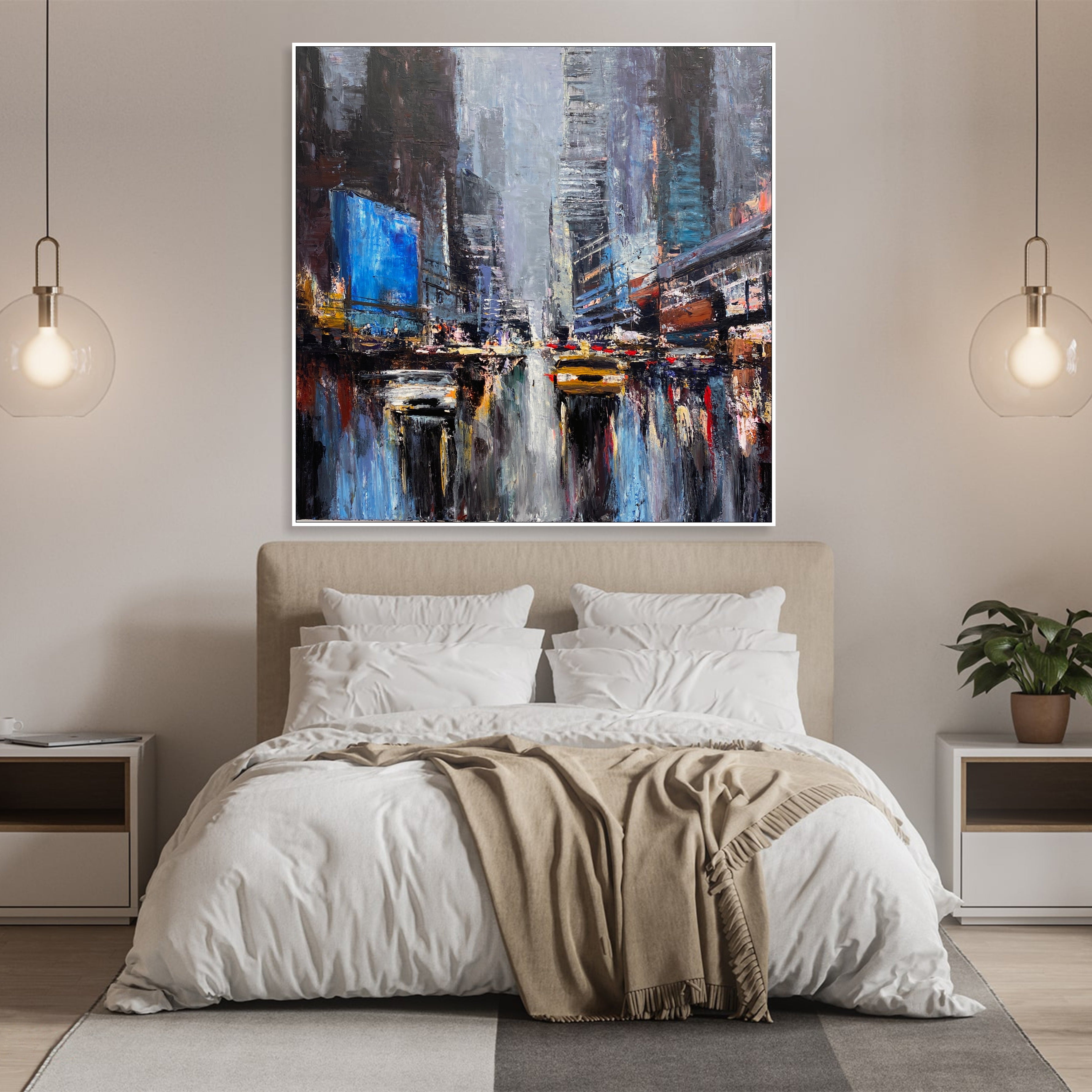 MIDNIGHT METROPOLIS 40"x40"