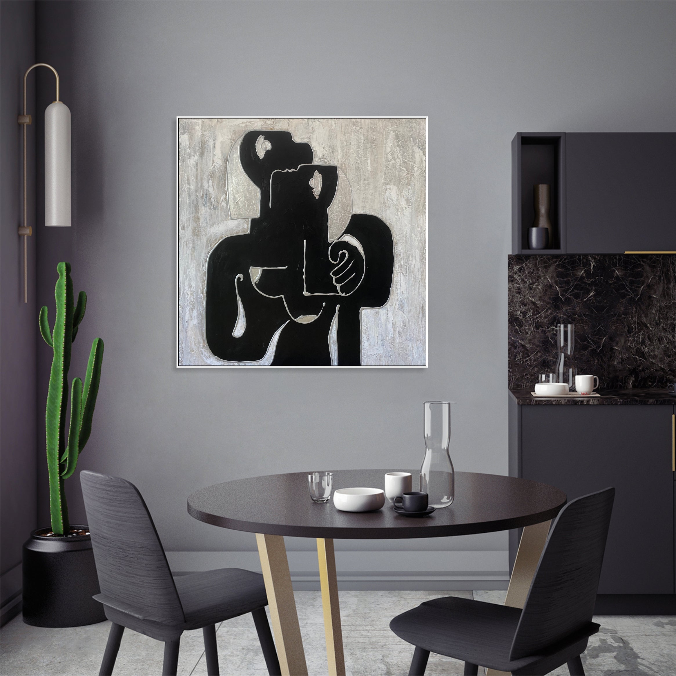 MONOCHROME ENCOUNTER 39.4"x39.4"