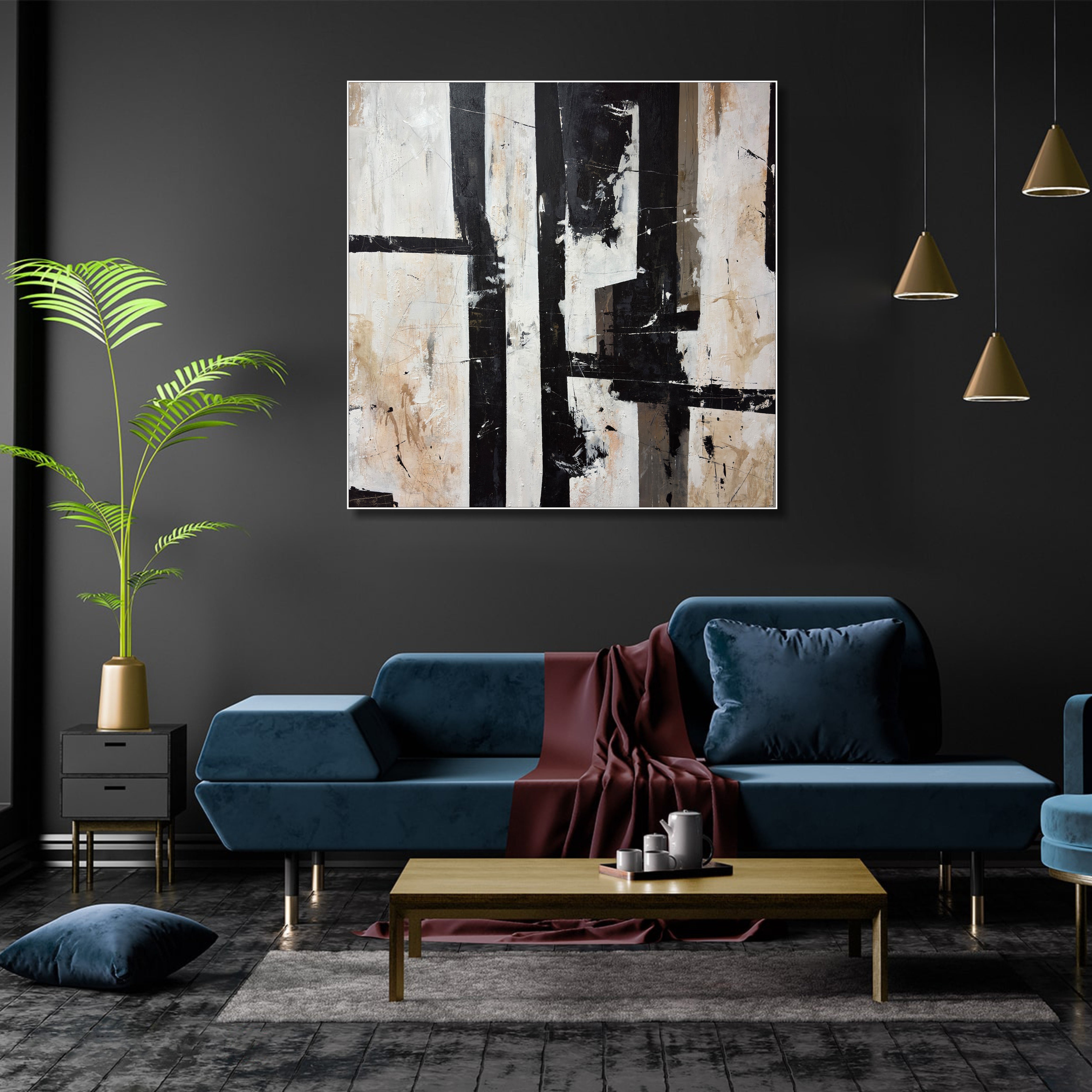 CONTRASTING REALMS 46"x46"