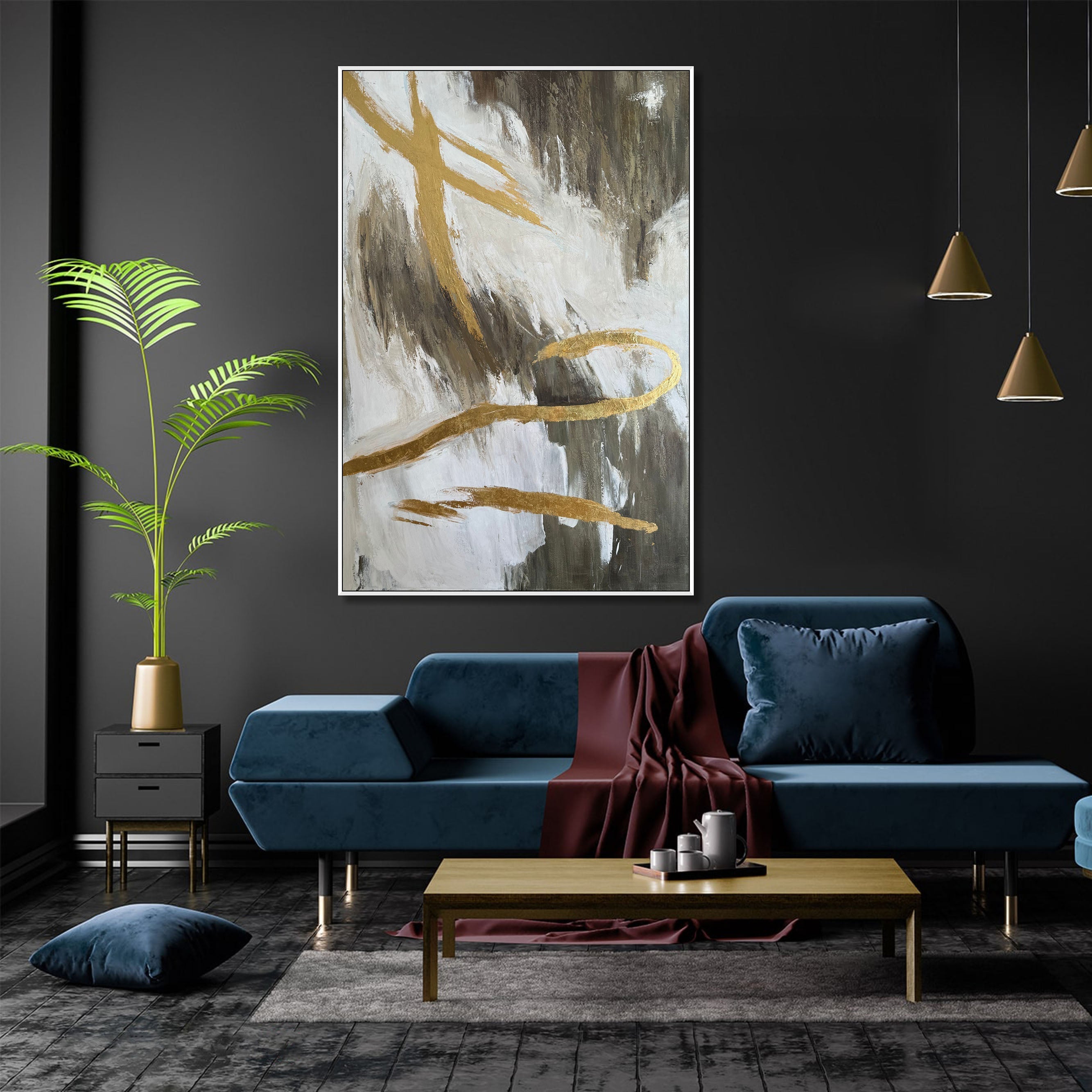 GOLDEN MOTION 72"x48"