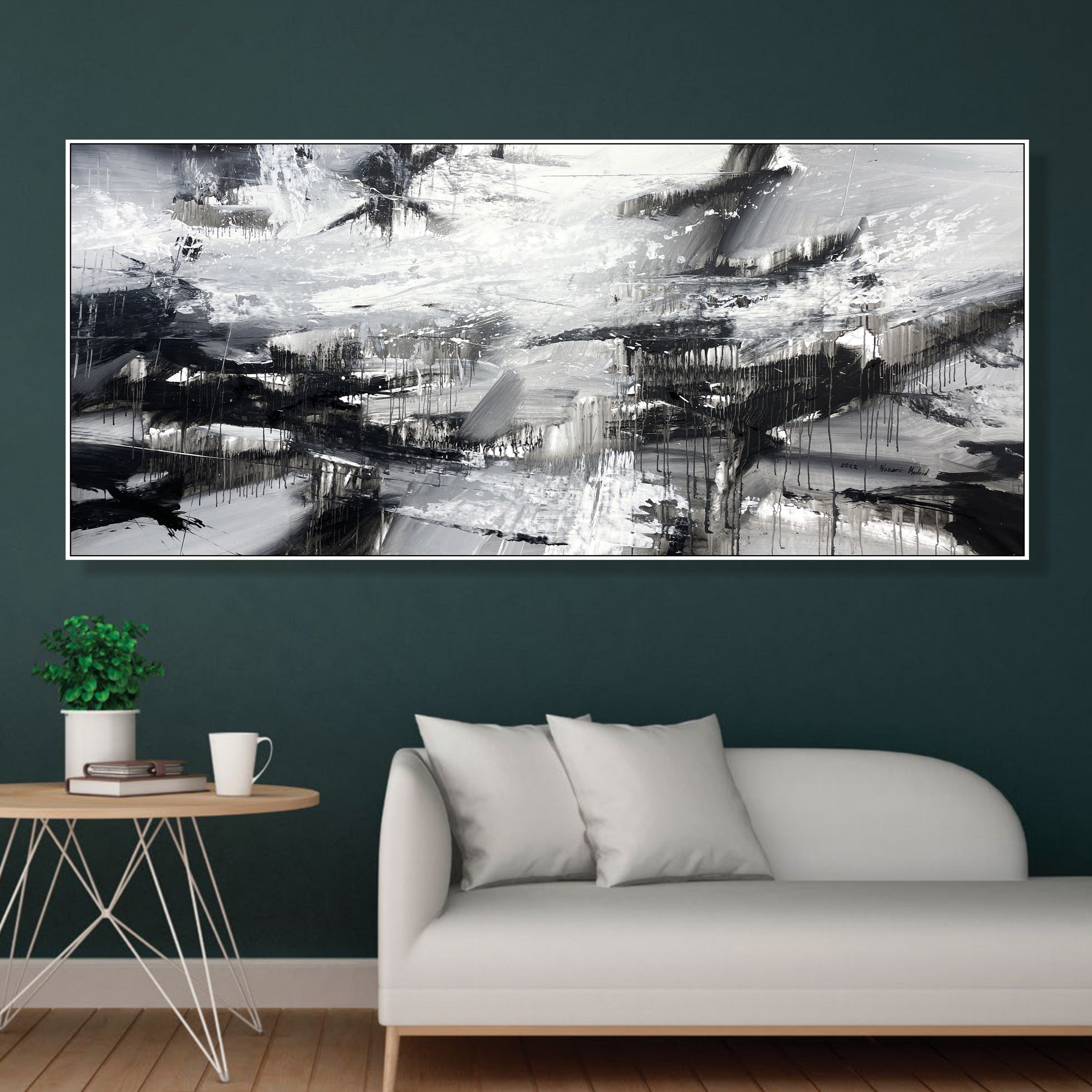 Monochrome Painting ASSOCIATION 217 35.4"x84.6"