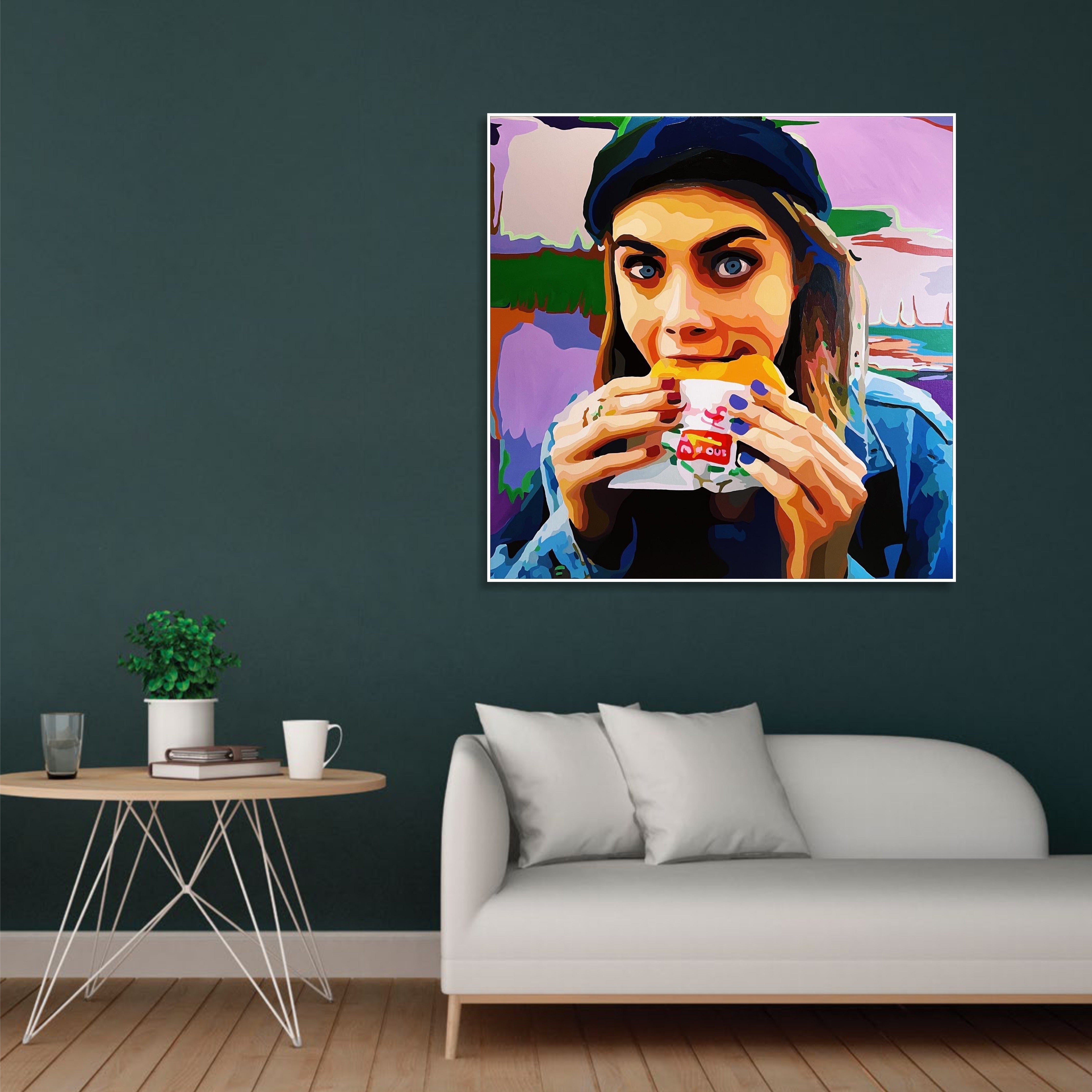 HUNGRY CARA 51.2"x51.2"