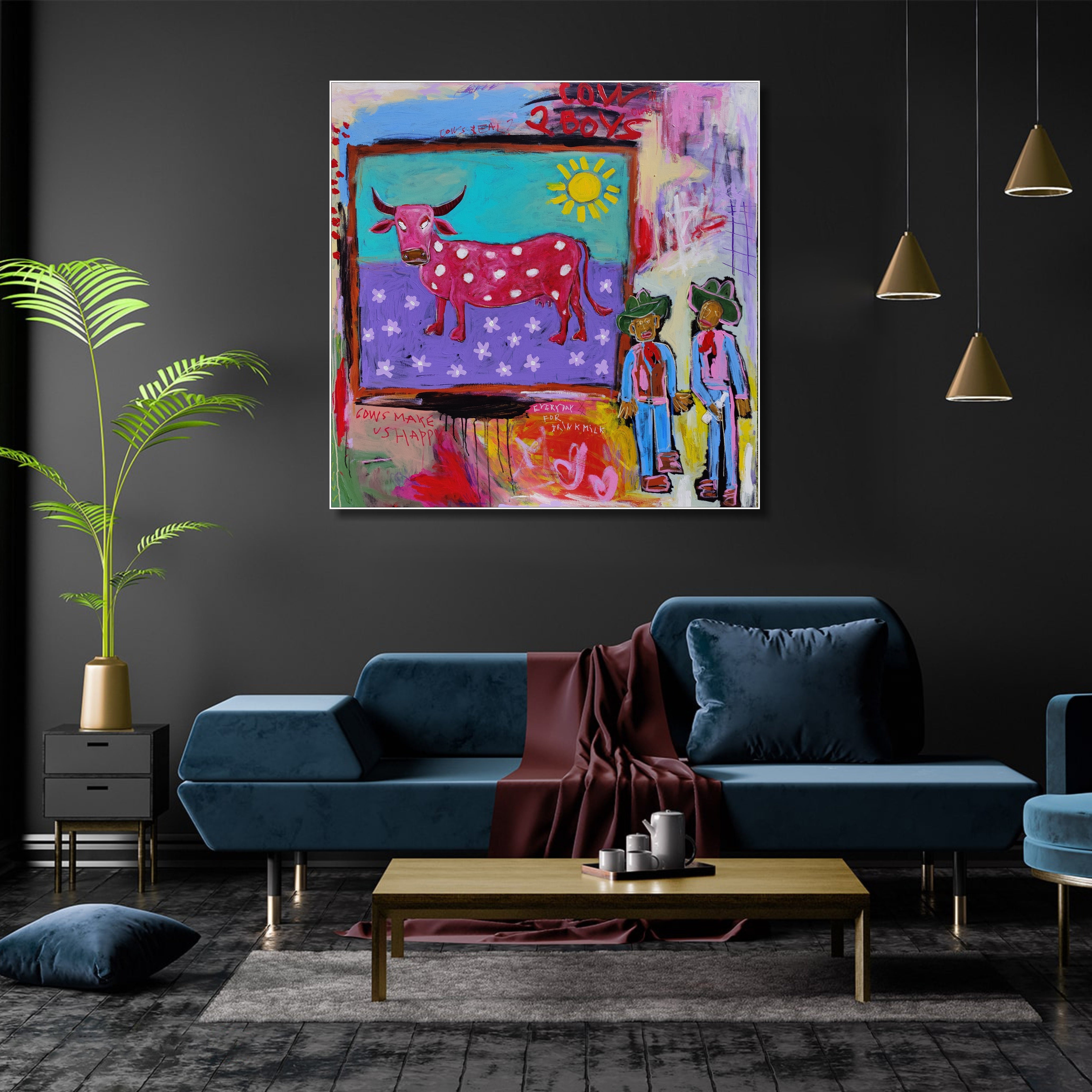 HAPPY FARM LIFE 46"x46"