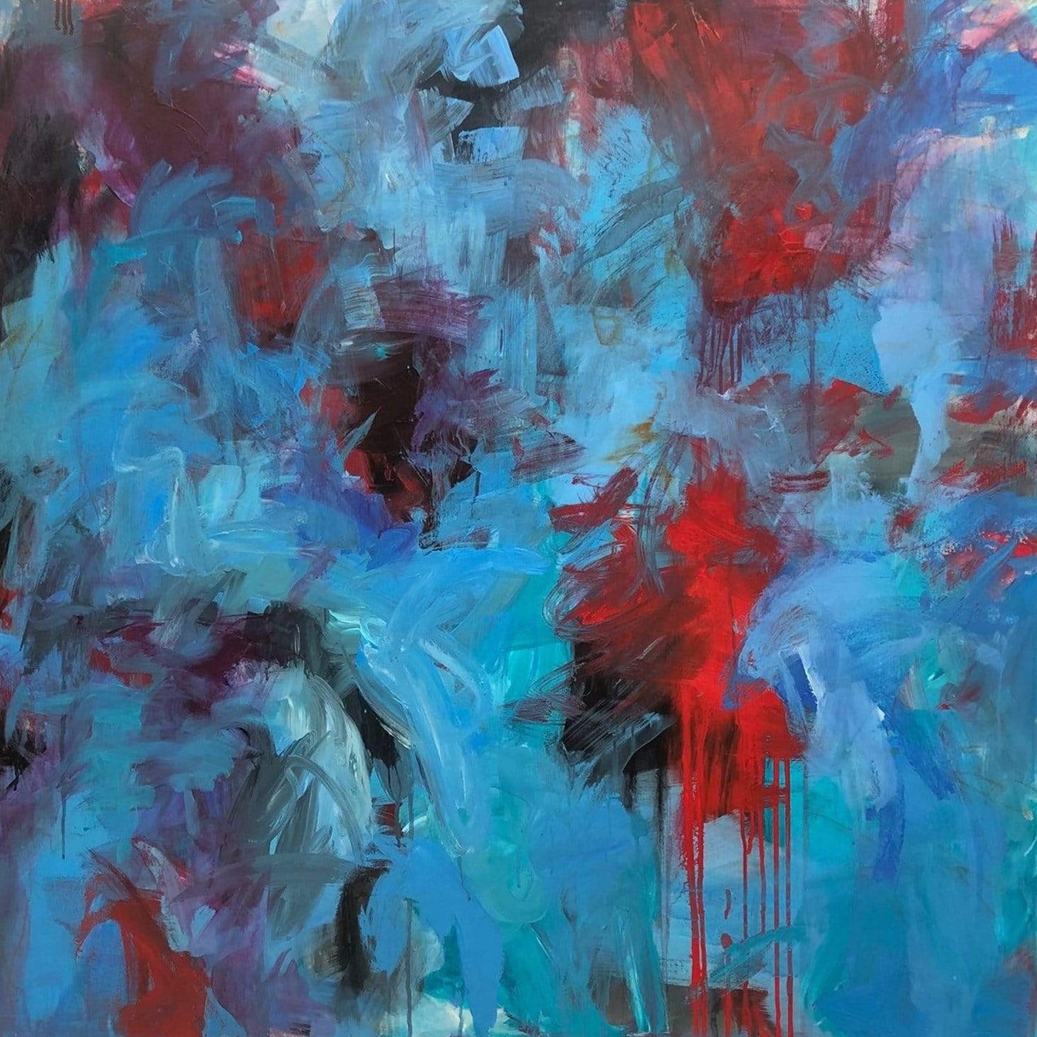 BLUE CURACAO 40"x40"