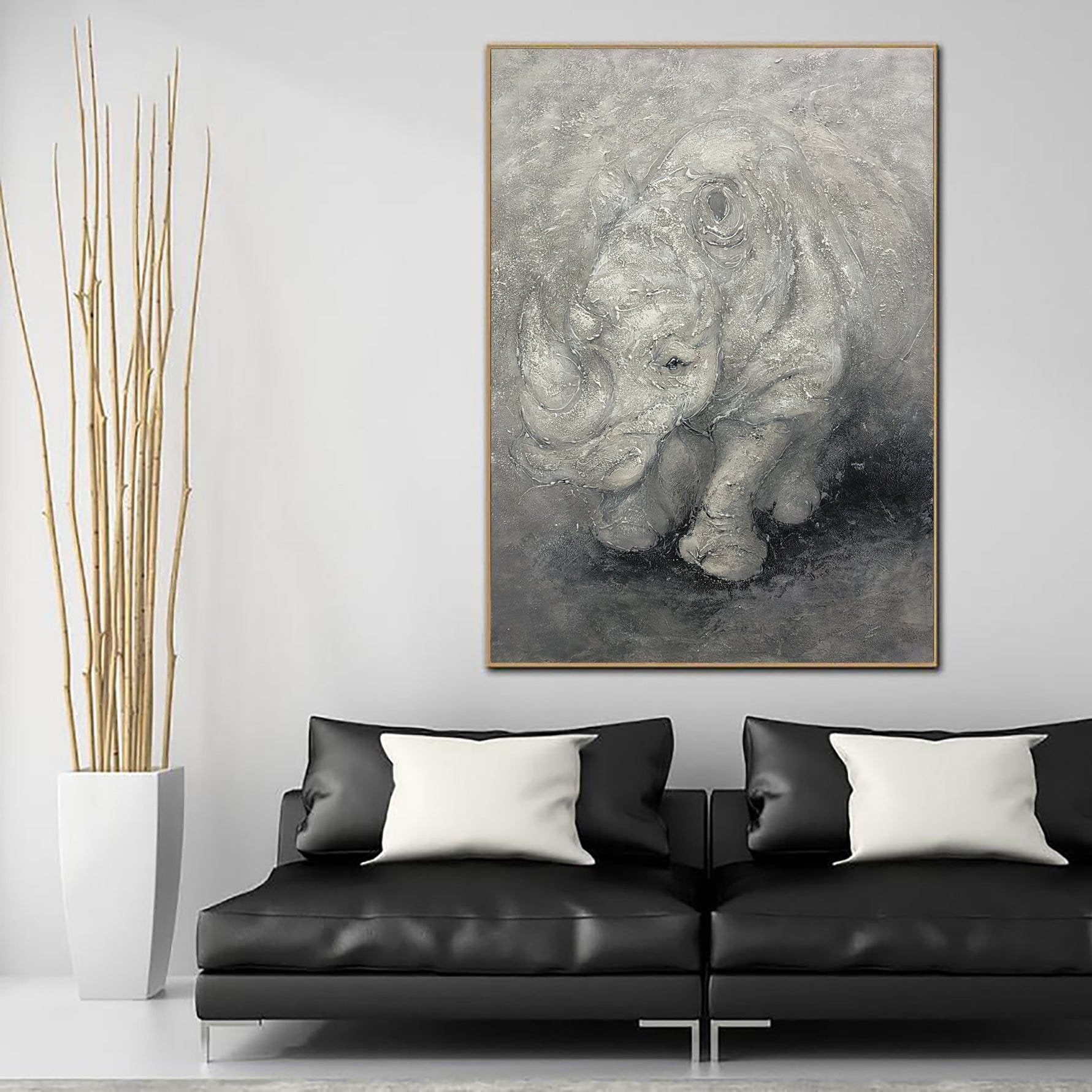 WISE RHINOCEROS 40"x30"
