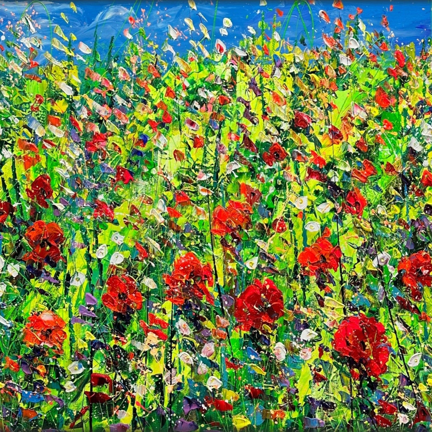 CRIMSON MEADOWS 42"x68"
