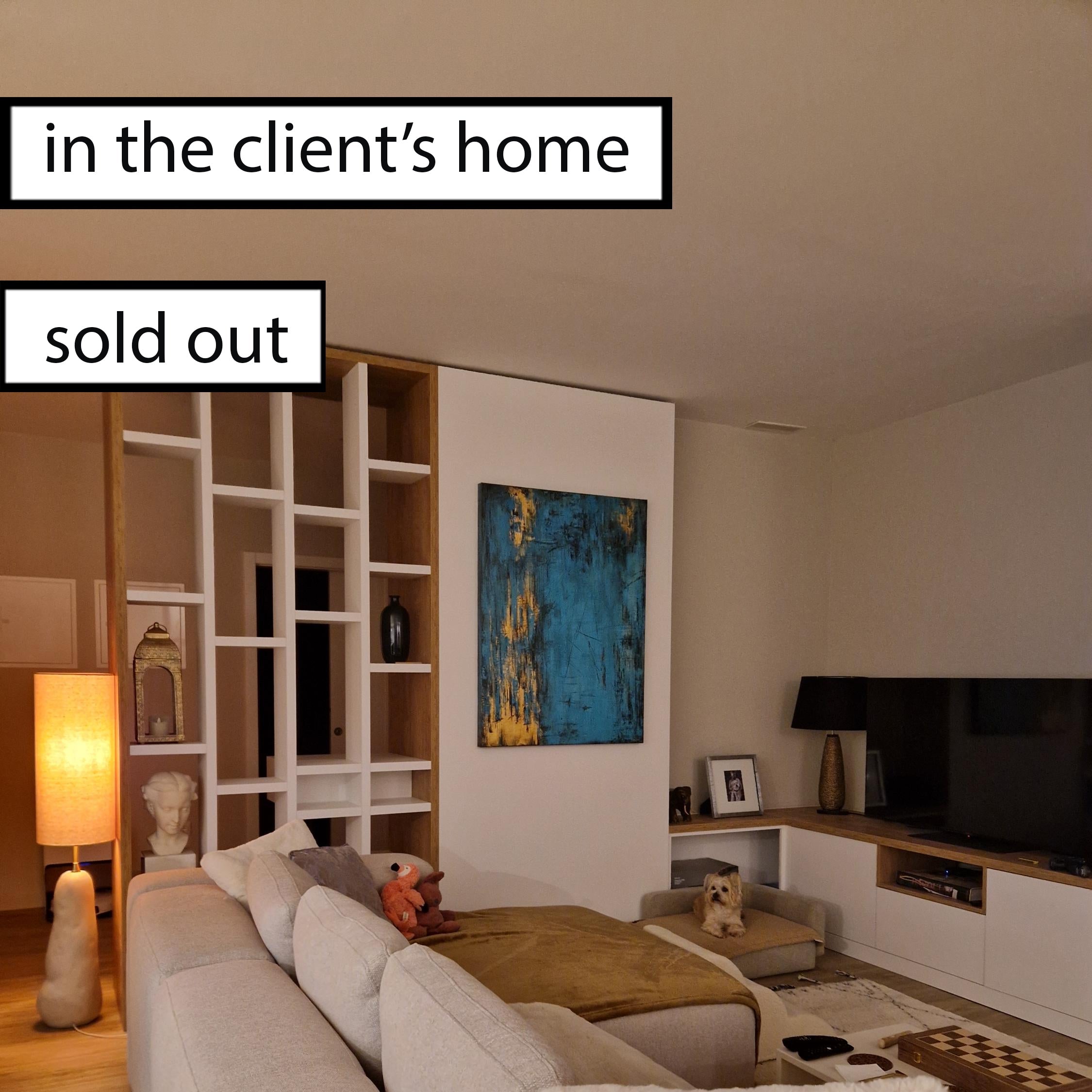 ACE Acrylic, Oil Painting on Canvas Sold to Rafael on January 2025 in size 46"x34"