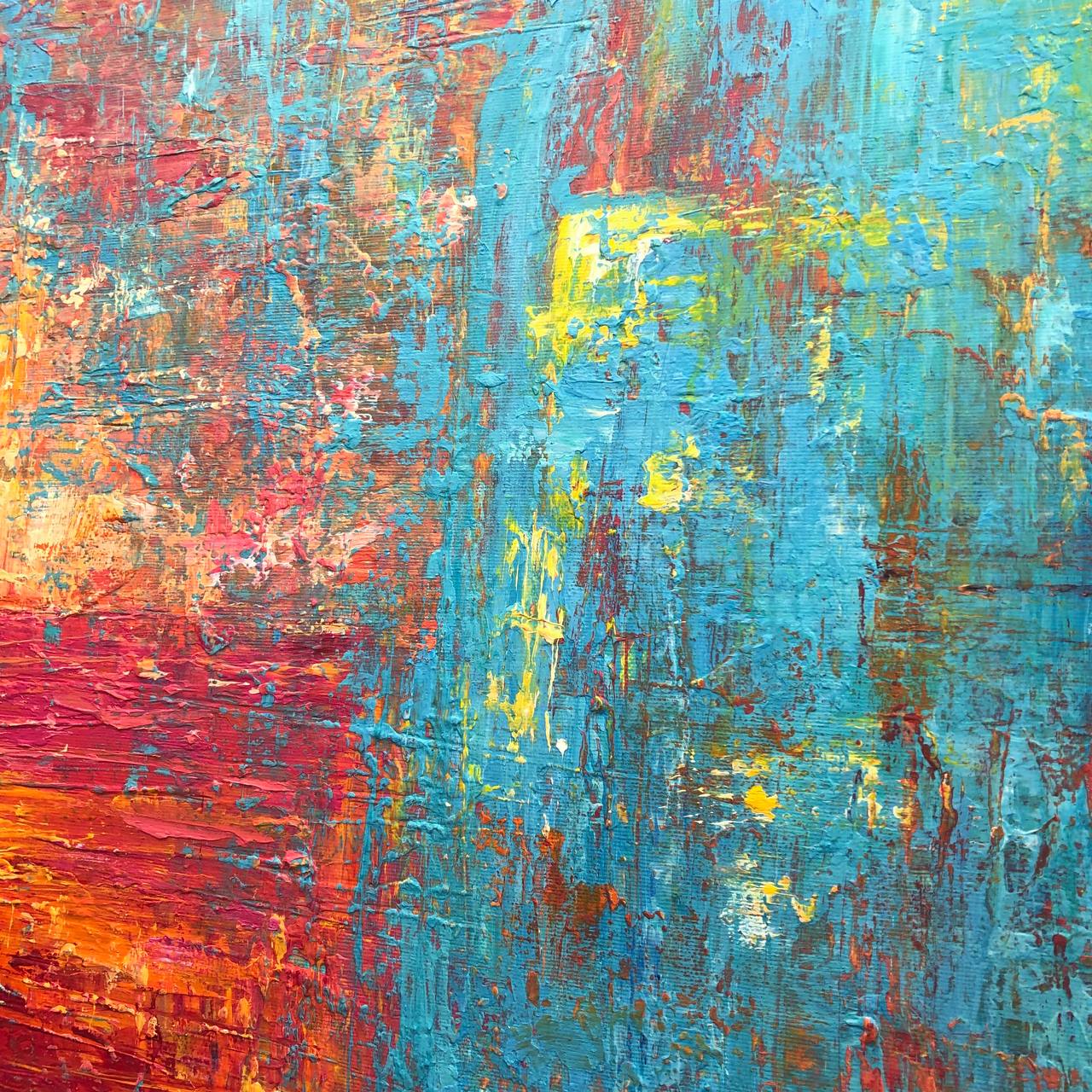 Modern abstract artwork RIOT OF COLORS