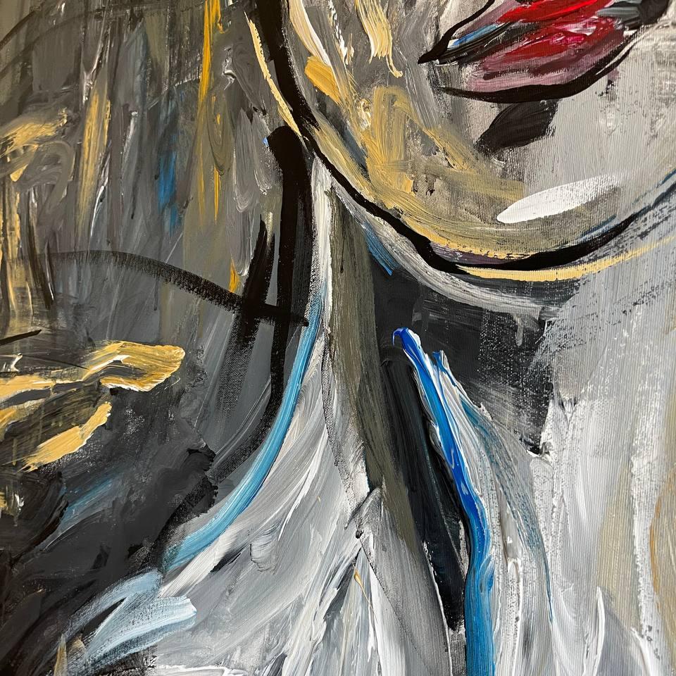 PENSIVE JACQUELINE 46"x46"