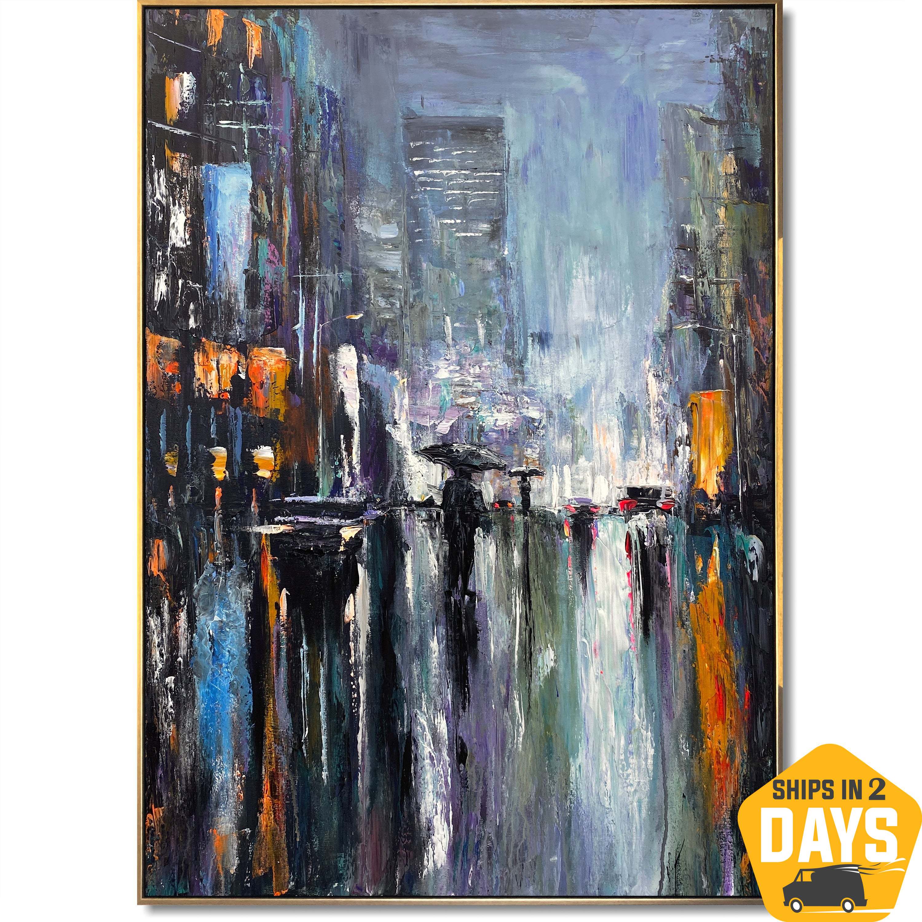 NIGHTTIME CITYSCAPE 39.4"x27.5"