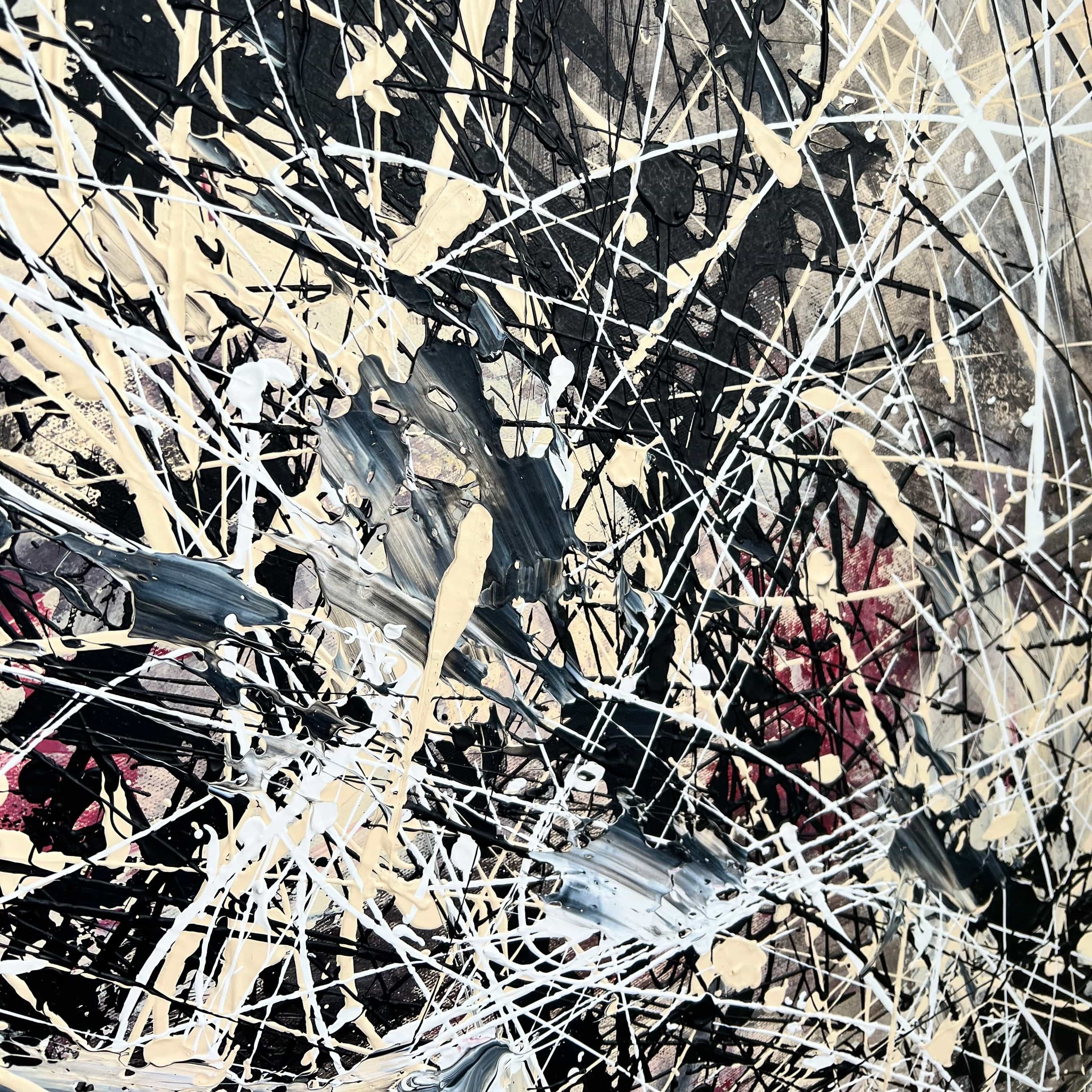 GRAY CONFUSION Acrylic, Oil Painting on Canvas Sold to David on February 2025 in size 72"x54"