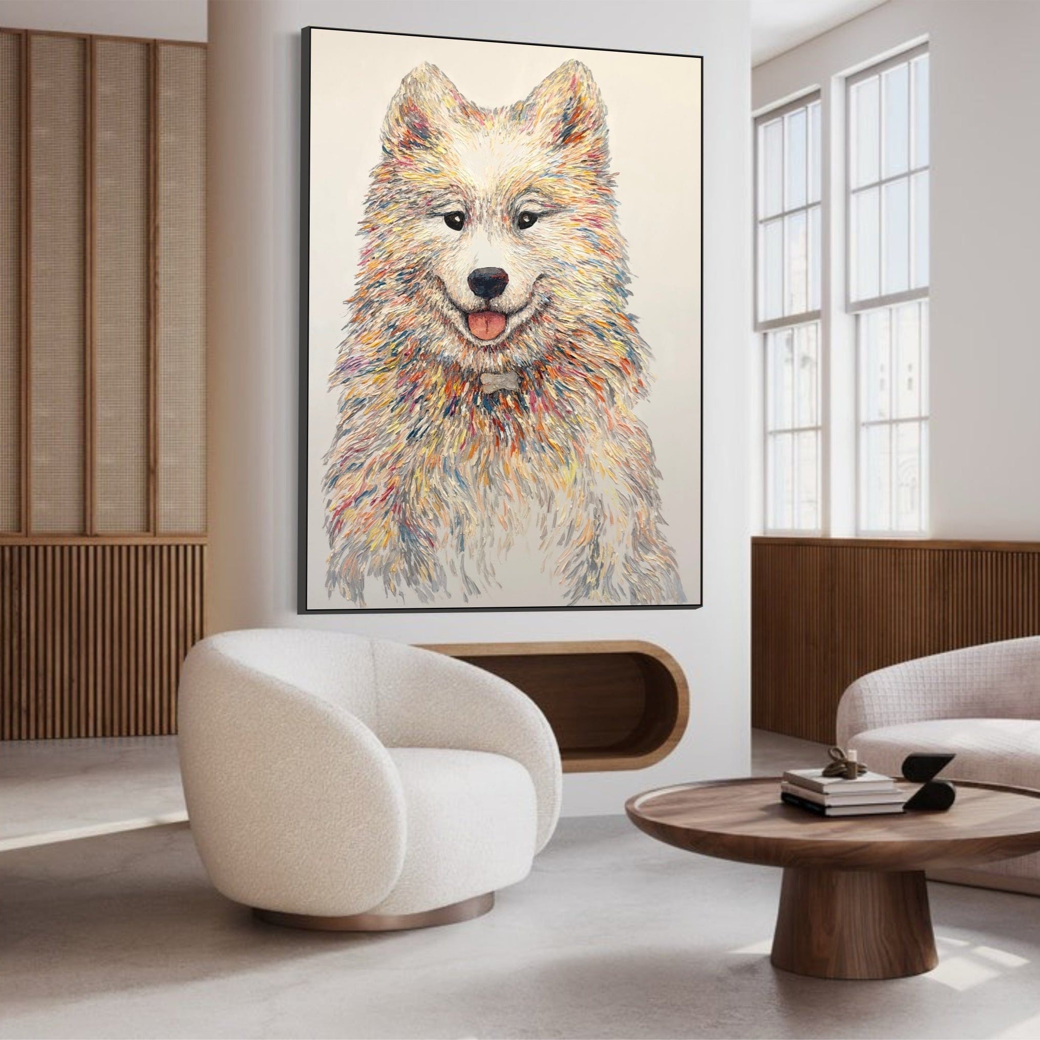 Handmade pet canvas paintings TRUSTED FRIEND