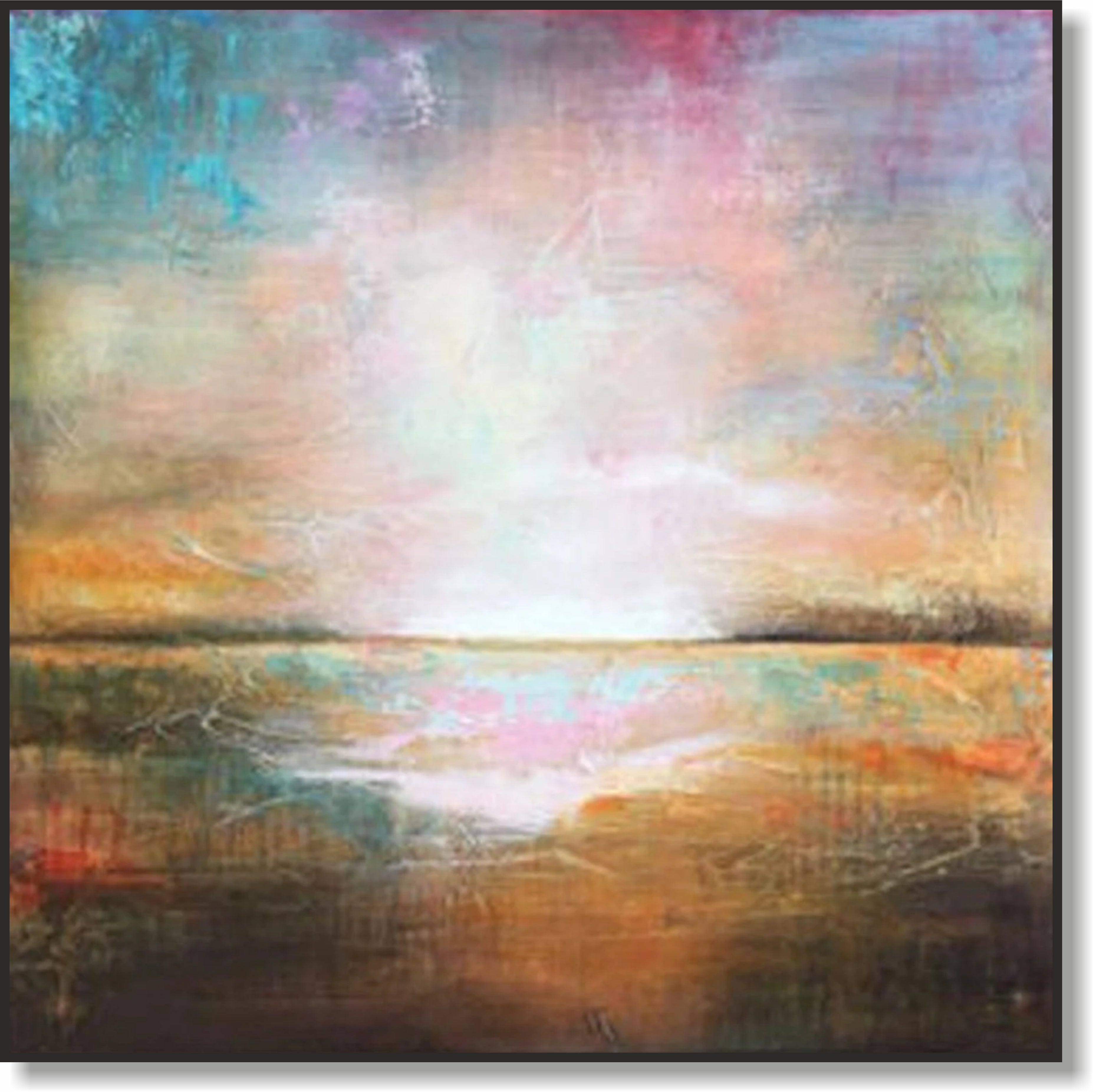 Pastel serenity landscape art THE SPOTLESS SHINE Unstretched