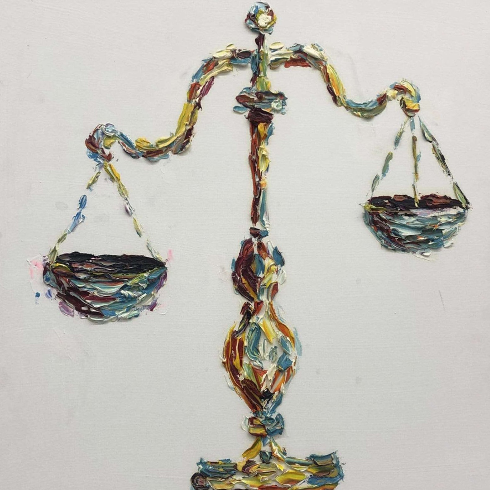 Abstract justice and myth art BALANCE