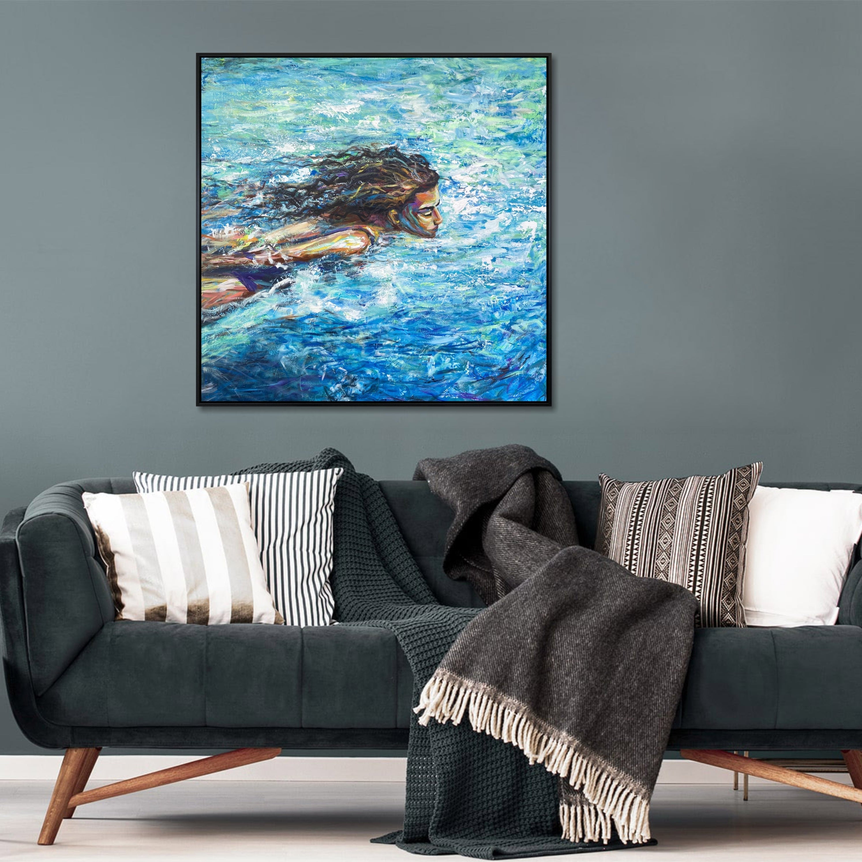 LADY OF THE LAKE 40"x40"