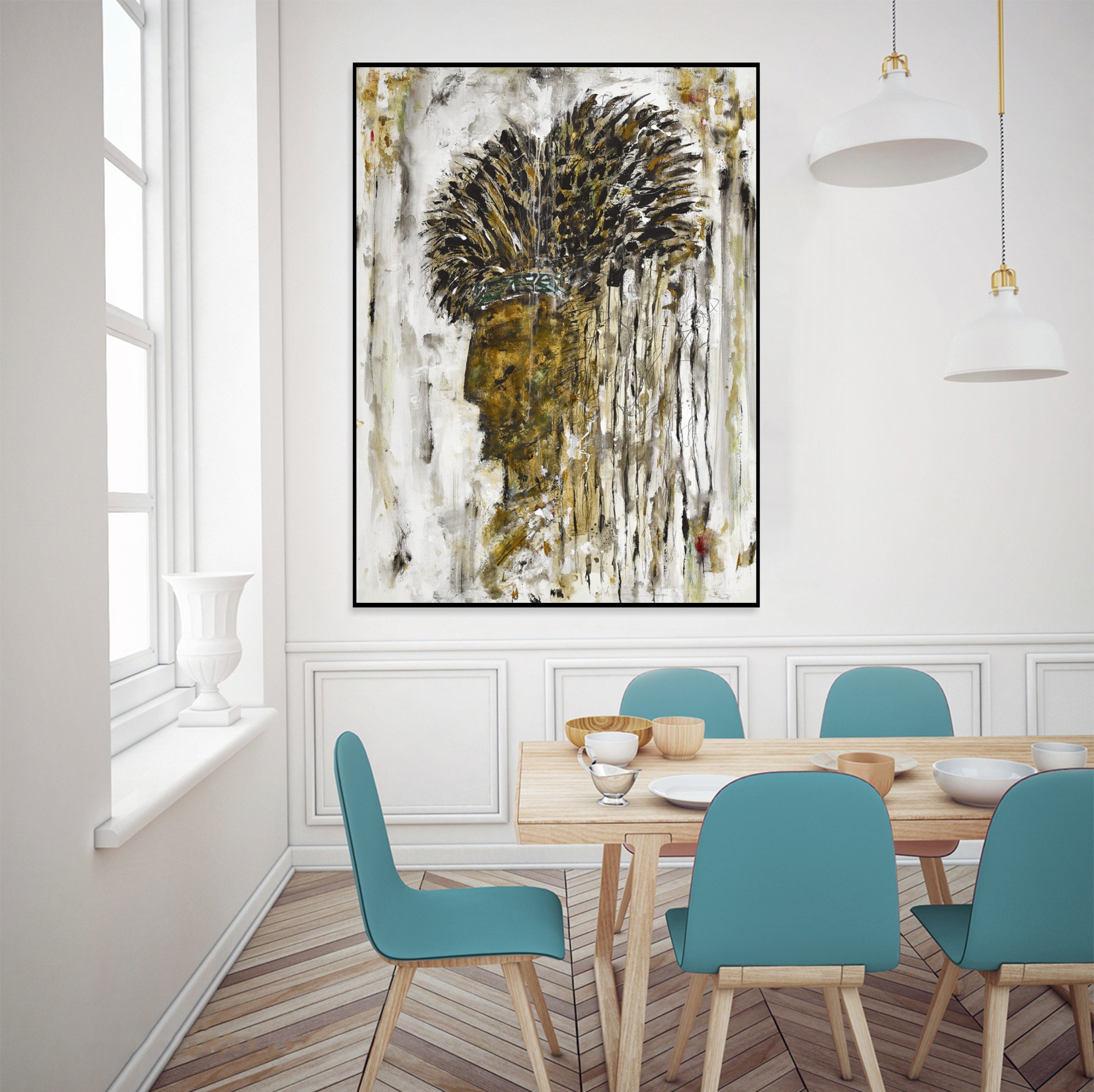 Dynamic Brushwork Art ABSTRACT WILDERNESS