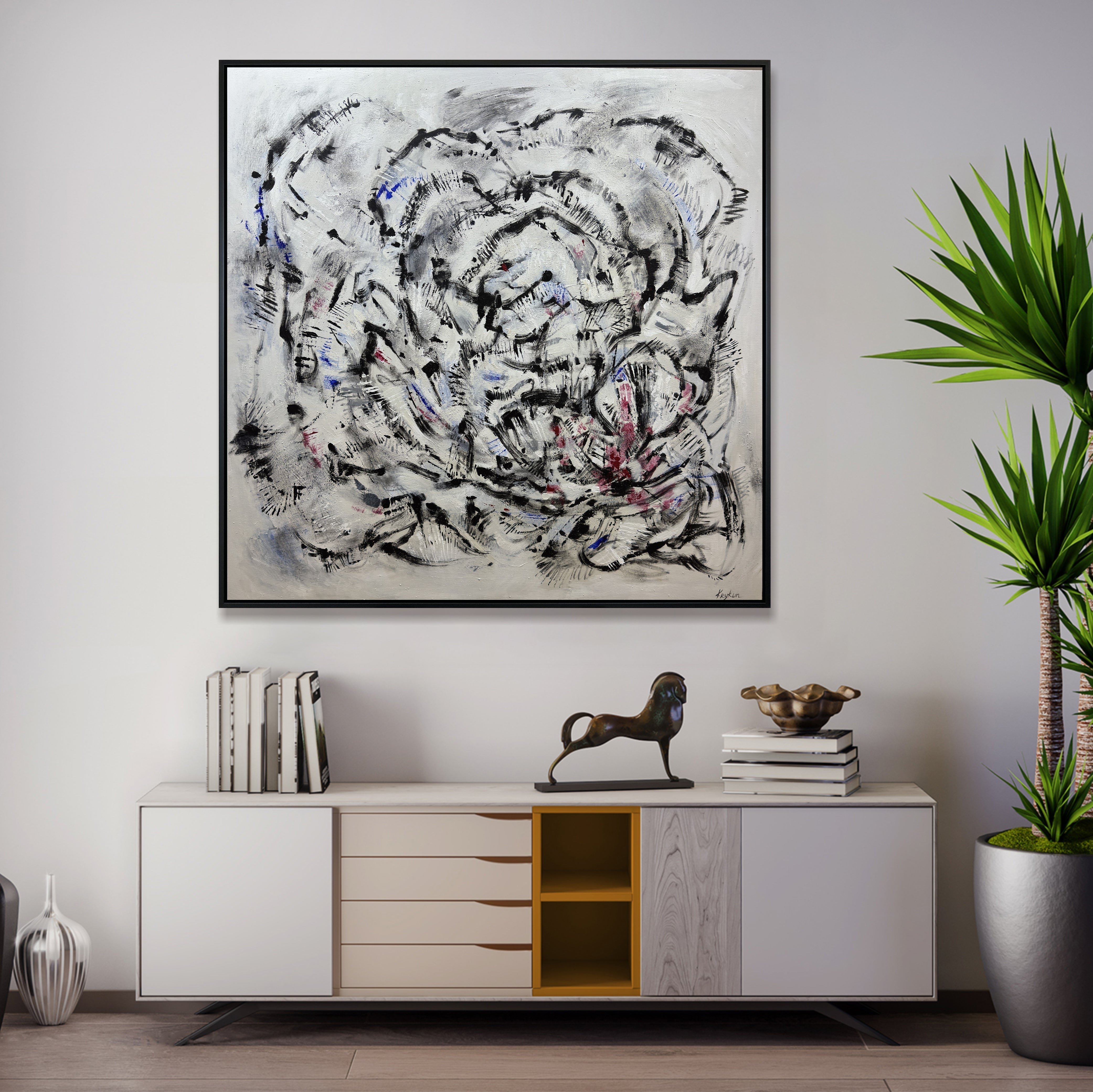 ECHOES OF A ROSE 45.5x45.5"