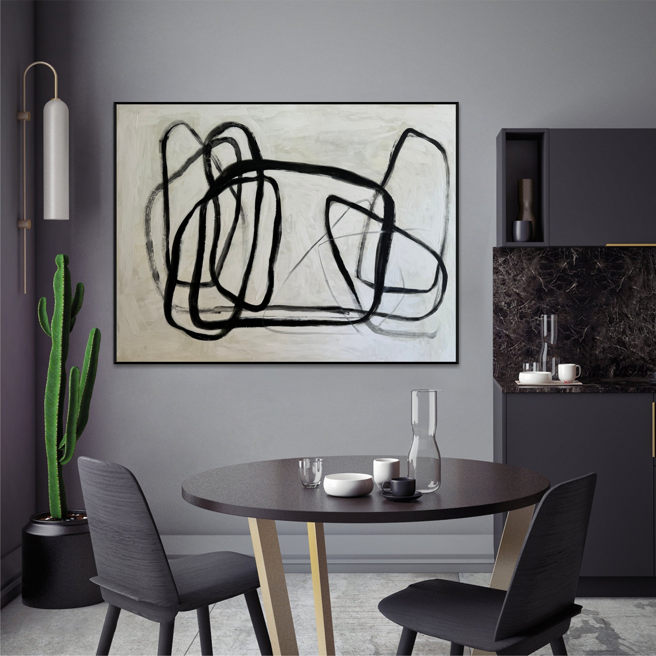 Expressive abstract loops artwork LINEAR MOTION