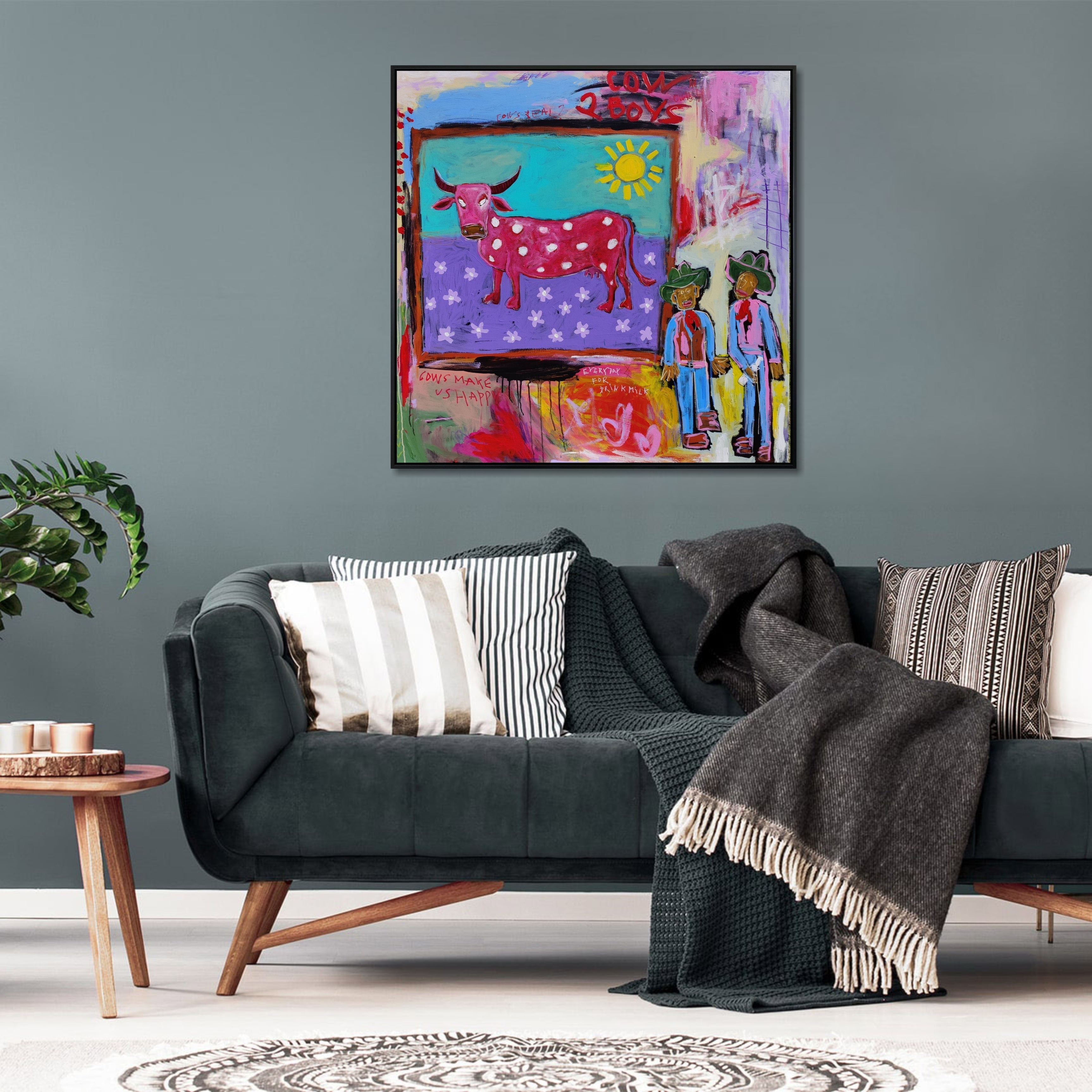 HAPPY FARM LIFE 46"x46"