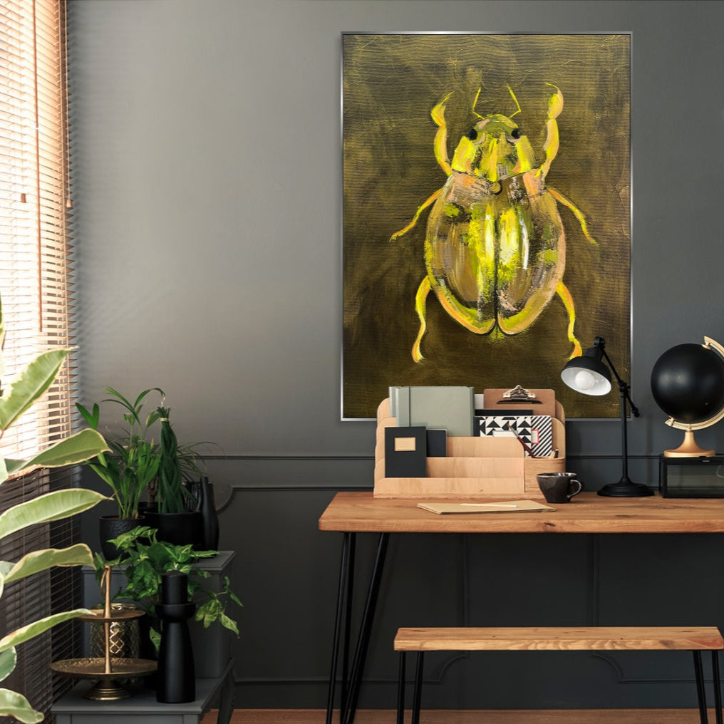 GOLDEN SCARAB 27.5"x19.7"