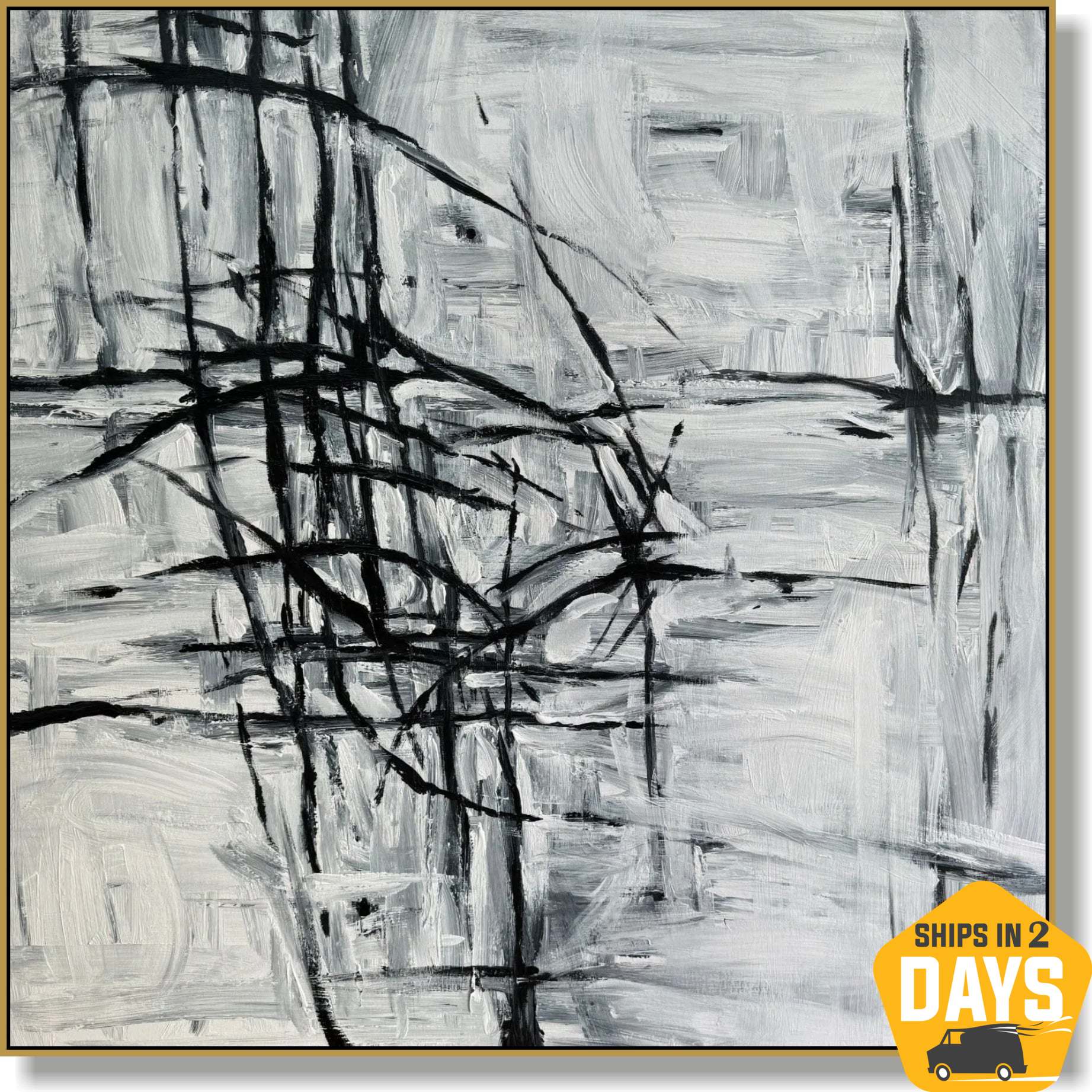 MINIMALIST INTERSECTION 40"x40"