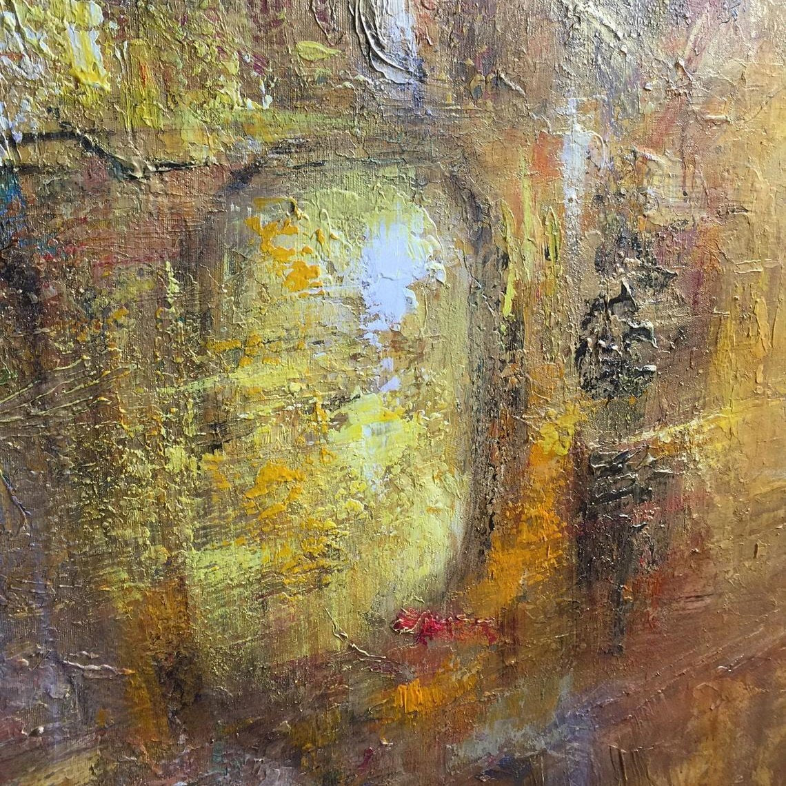 Gold abstract wall art GOLDEN COIN