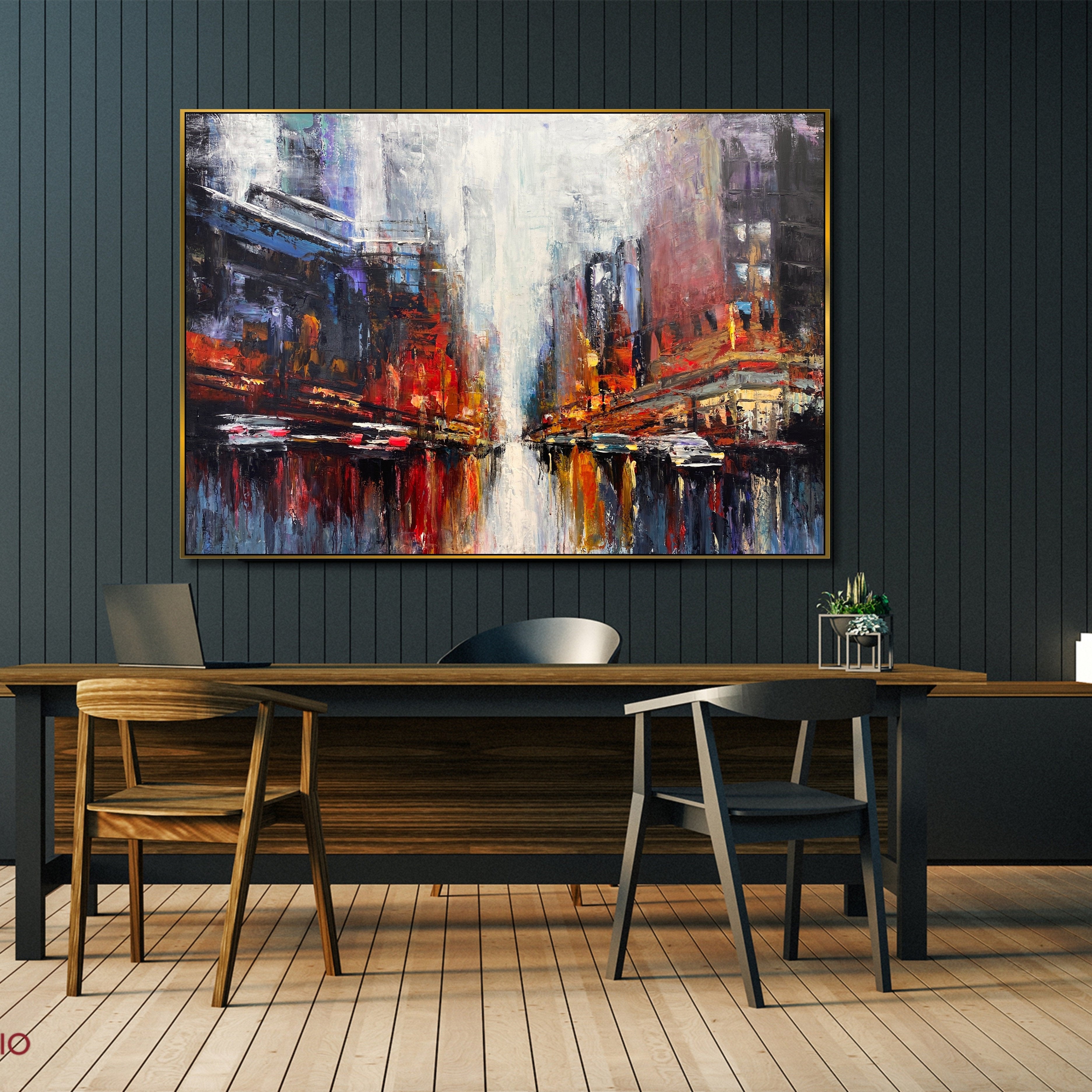 VIBRANT METROPOLIS 36"x54"