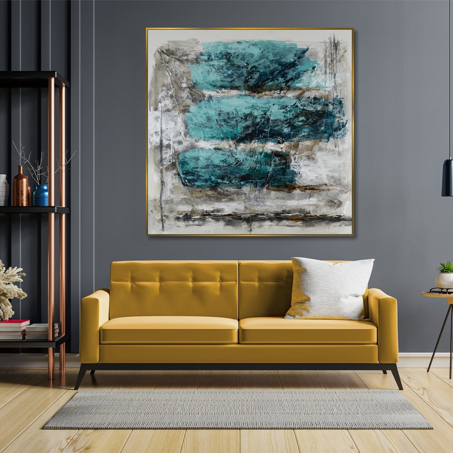 Minimalist abstract art AZURE TIDES