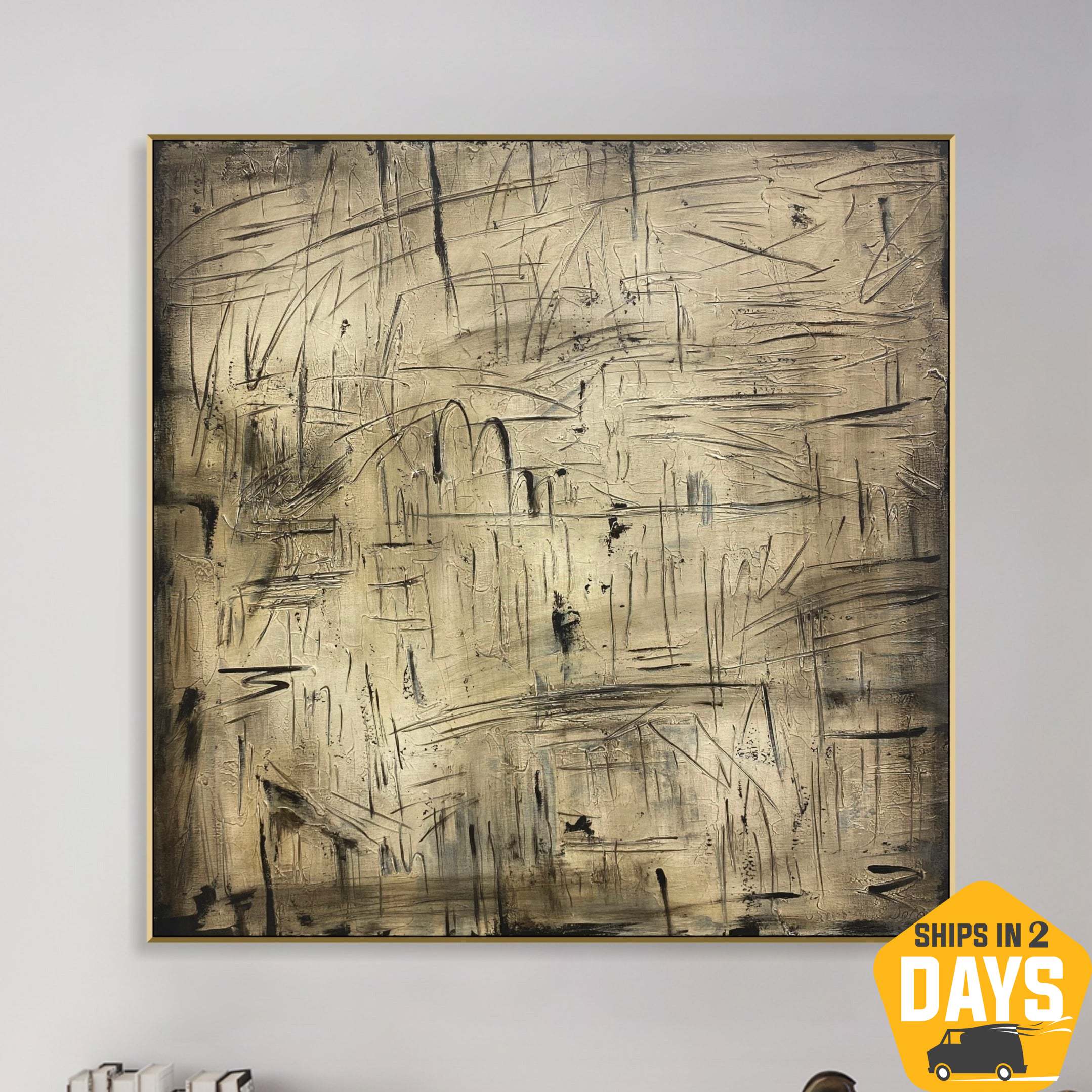 OLD WRITINGS 50"x50"