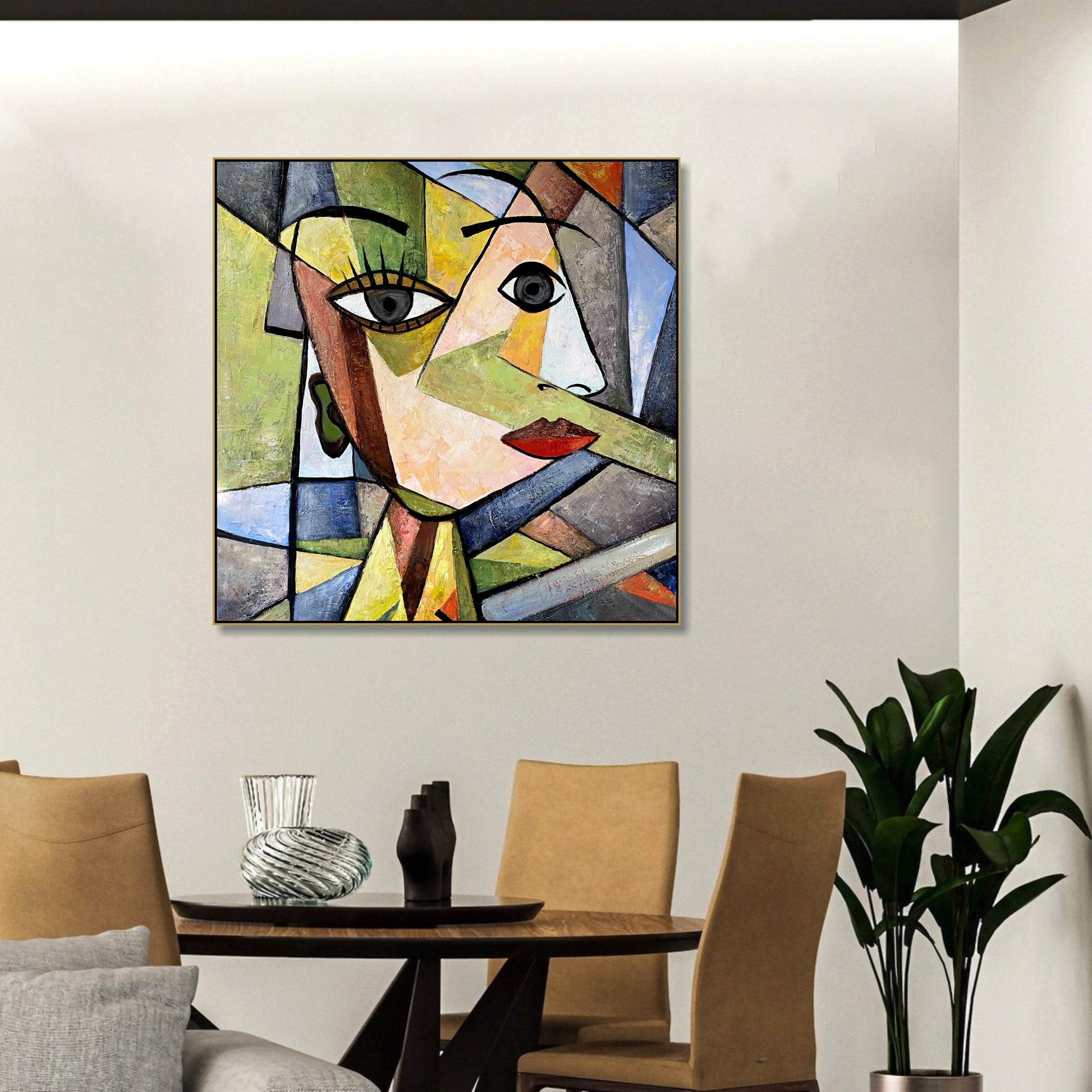 CUBIST MUSE 40"x40"