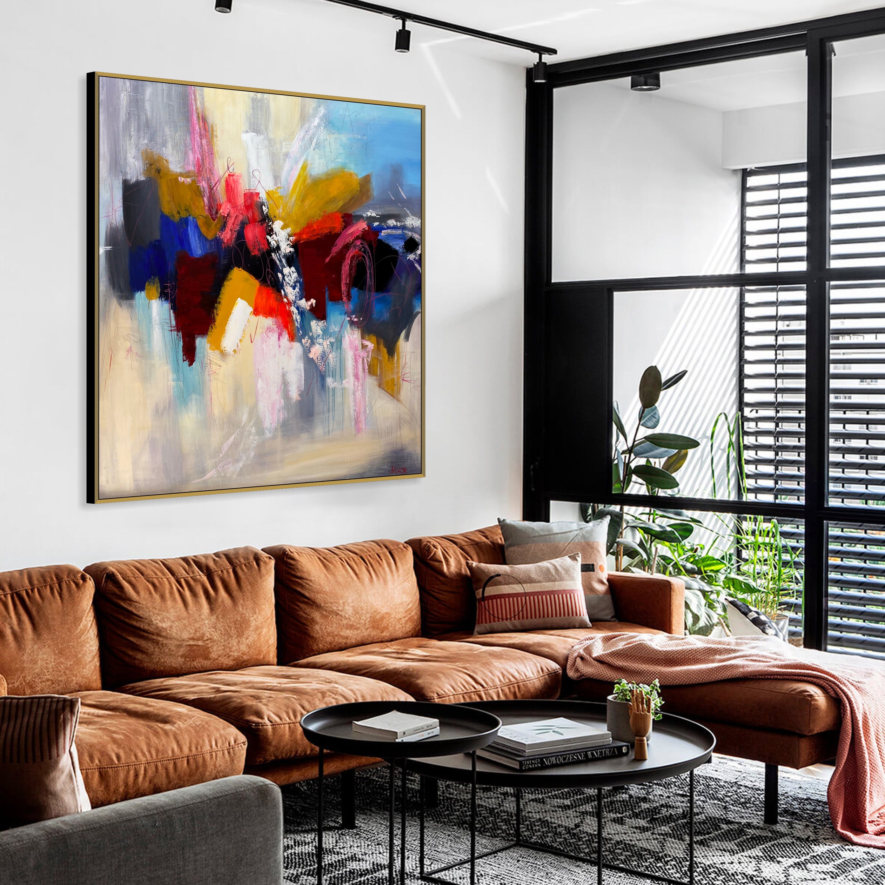 Modern abstract painting TROPICAL WINGS