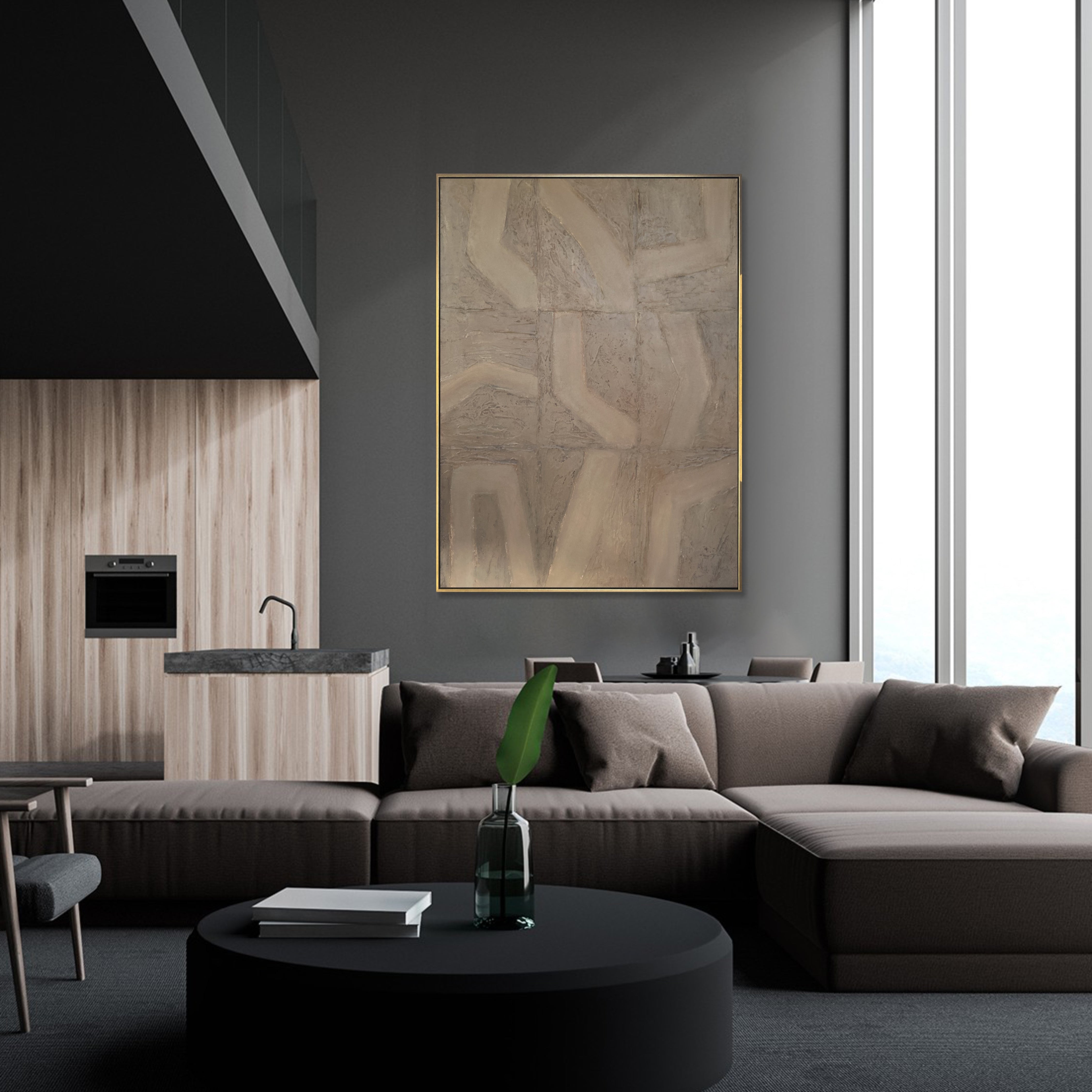 BEIGE GENESIS 40"x30"