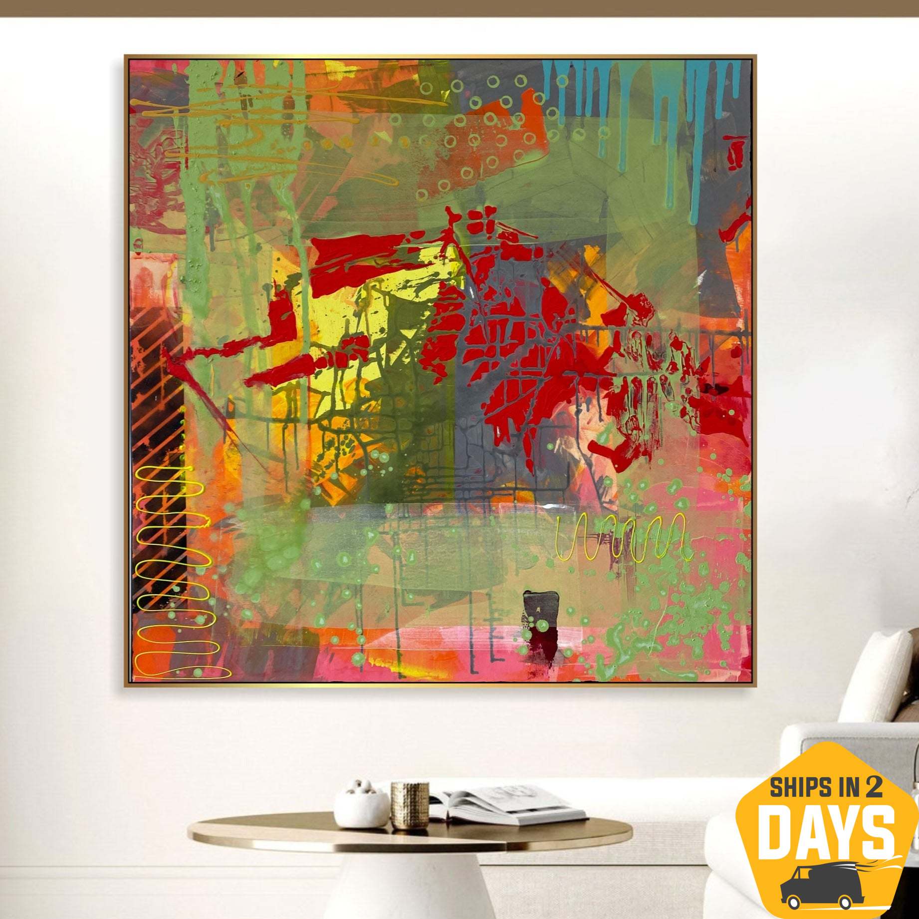 VIBRANT DISARRAY 39.4"x39.4"