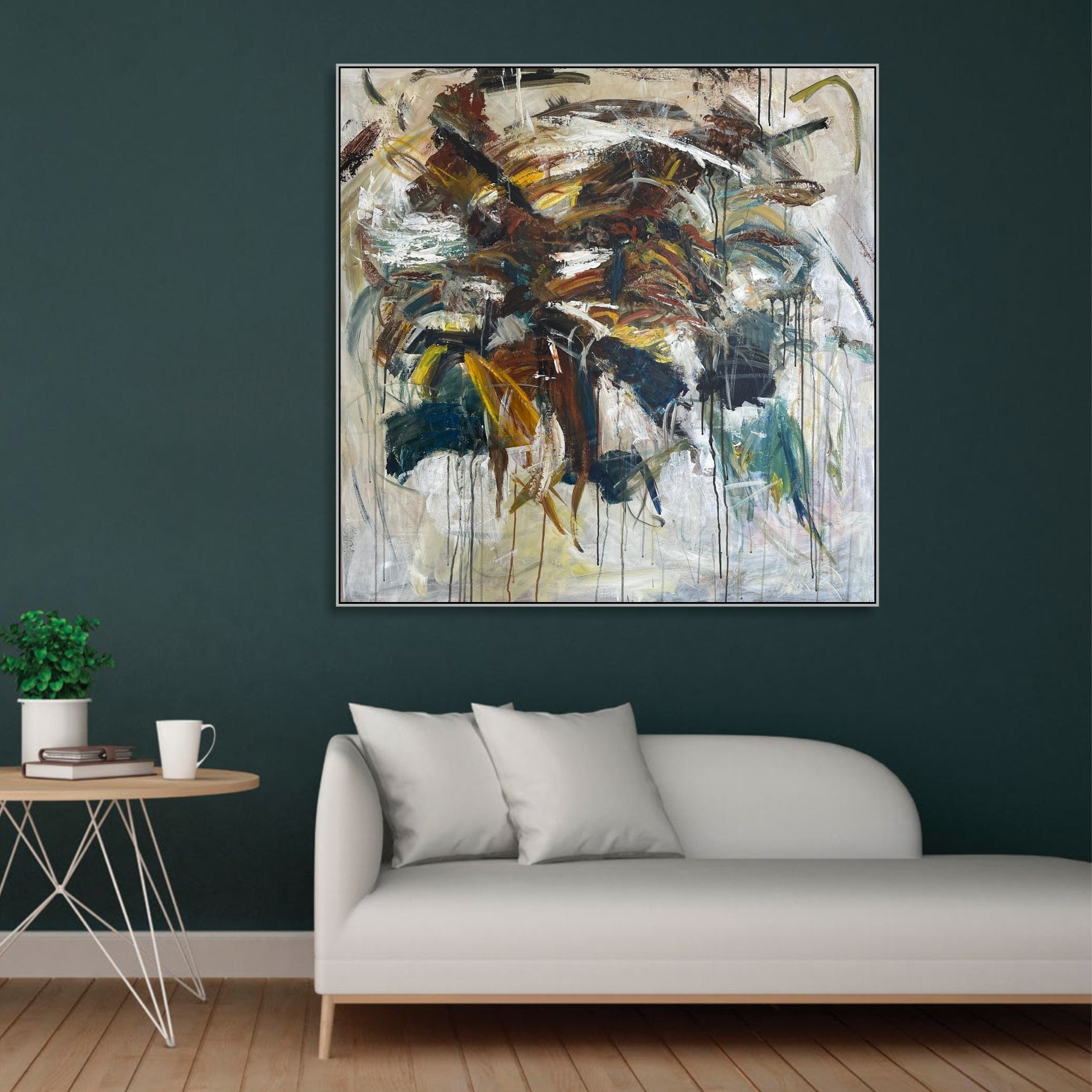 Colorful wall art abstract THE UNTAMED BRUSH