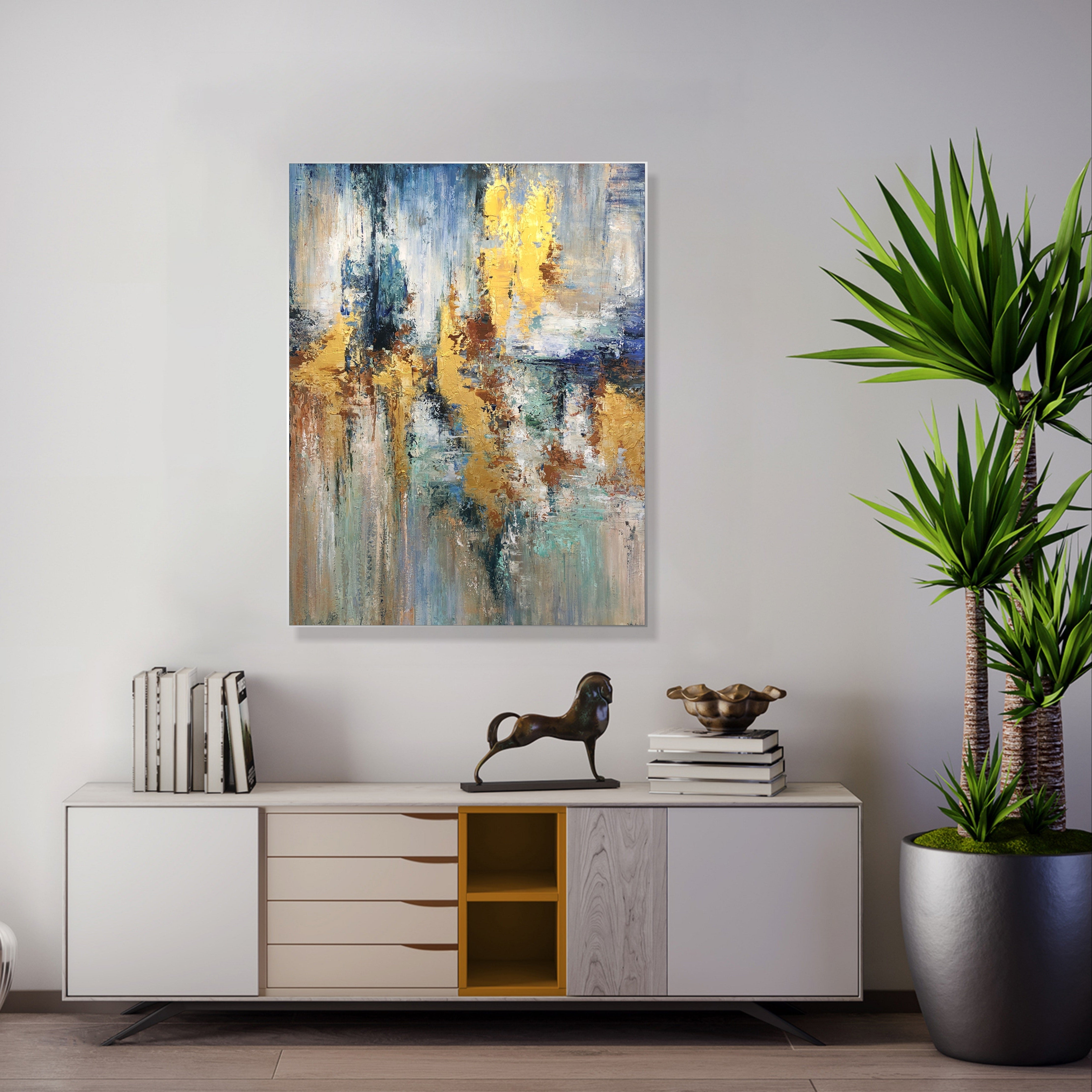 SUN OVER THE RIVER 60"x46"