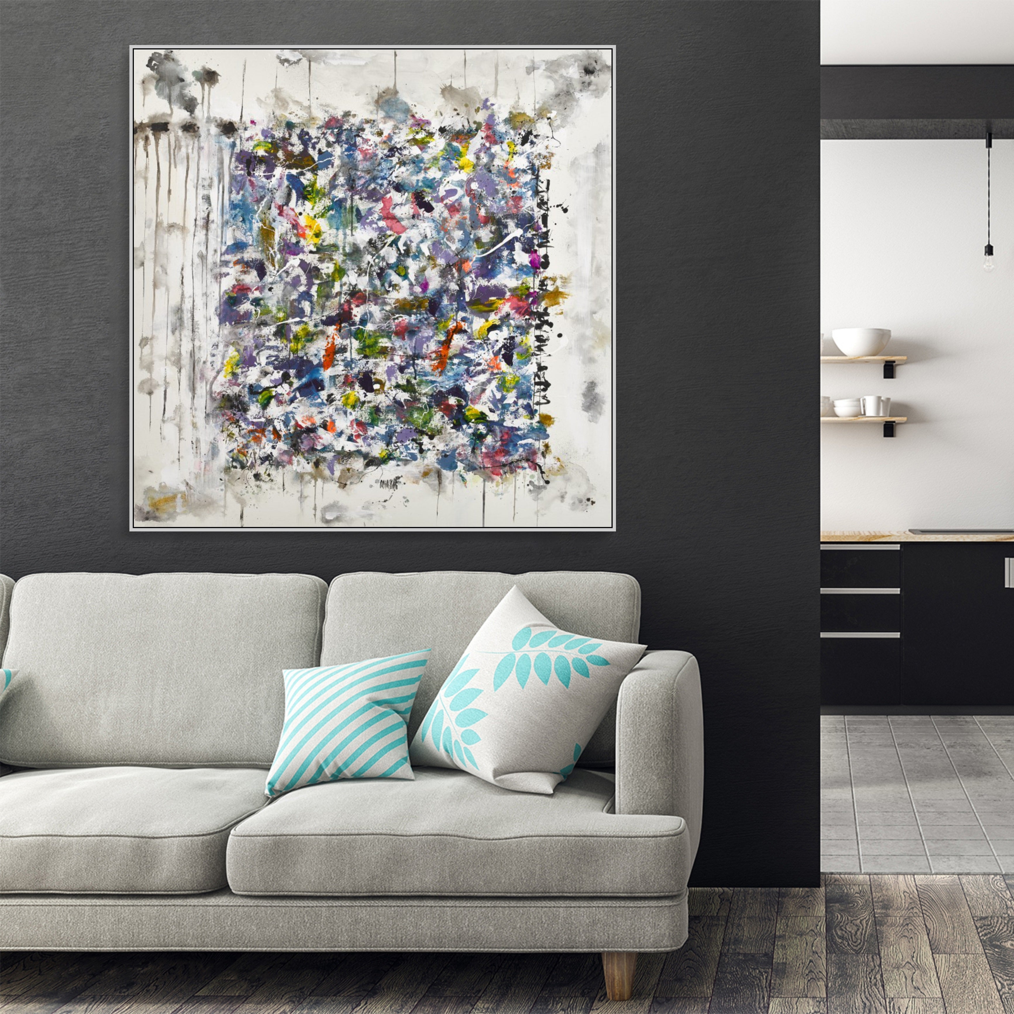 SPECTRUM VORTEX inspired by Jackson Pollock