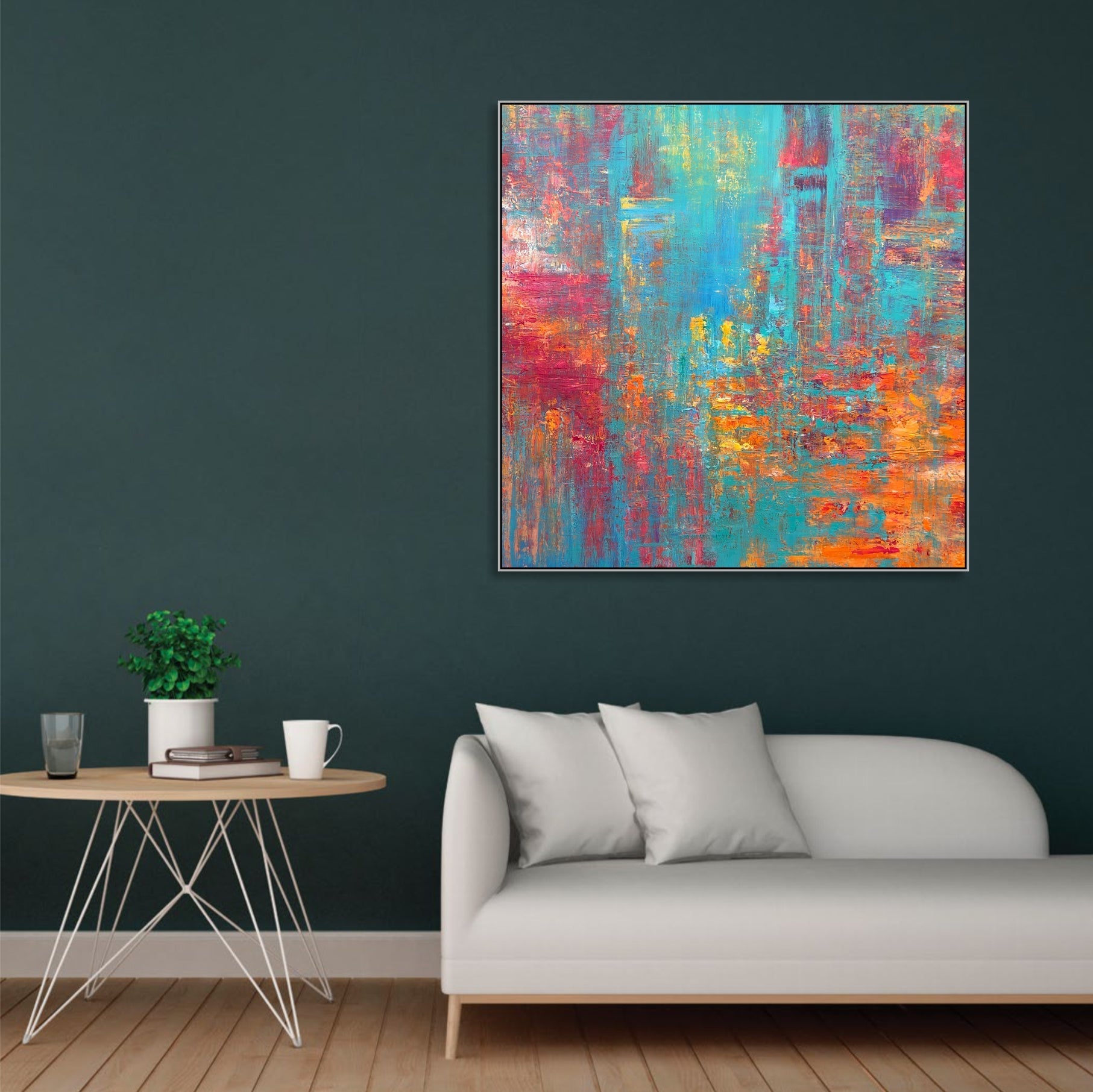 RIOT OF COLORS 46"x46"