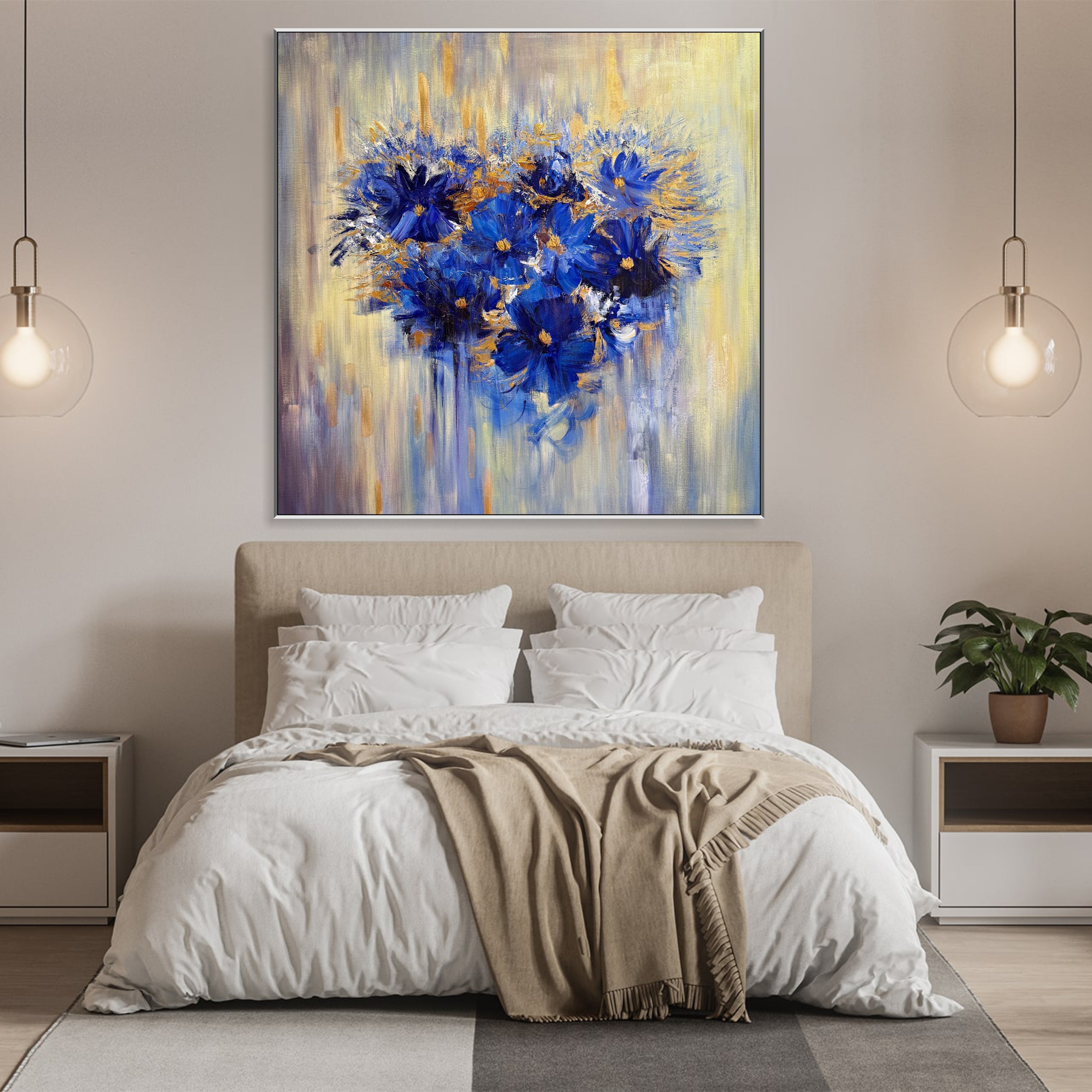 FLOWER HEART 46"x46"