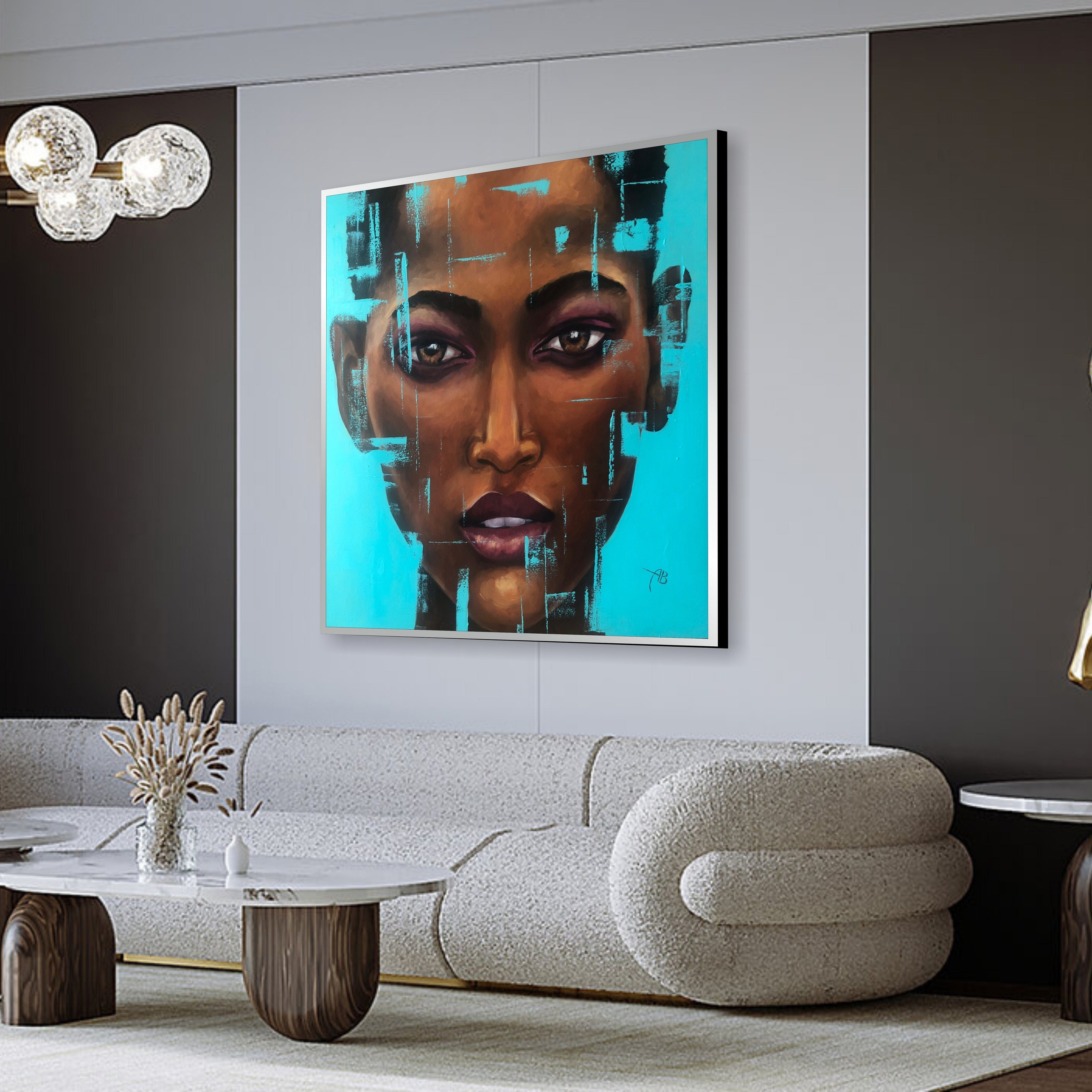 GLITCH BEAUTY 31.5"x31.5"