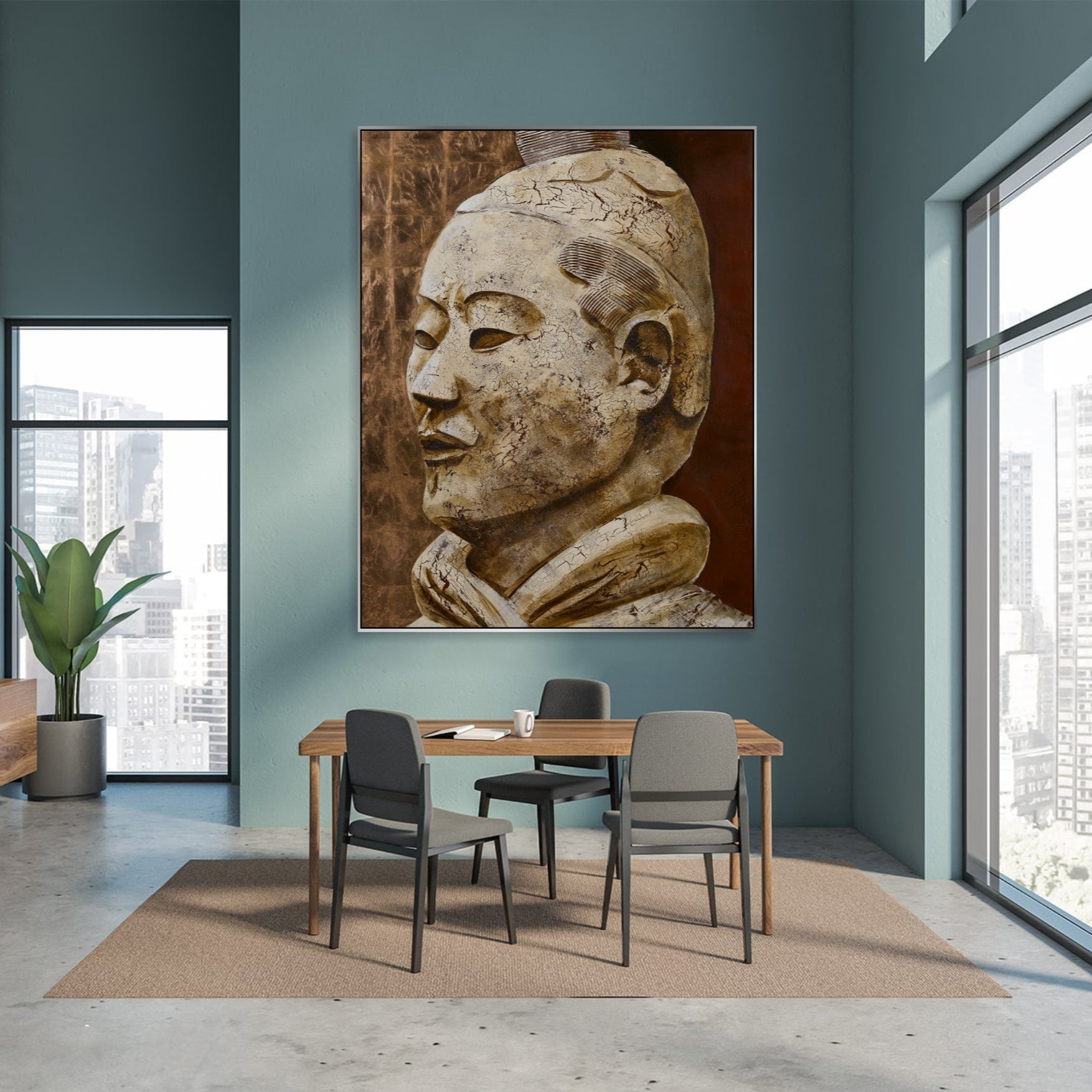 Cultural Representation Painting ANCIENT WARRIOR