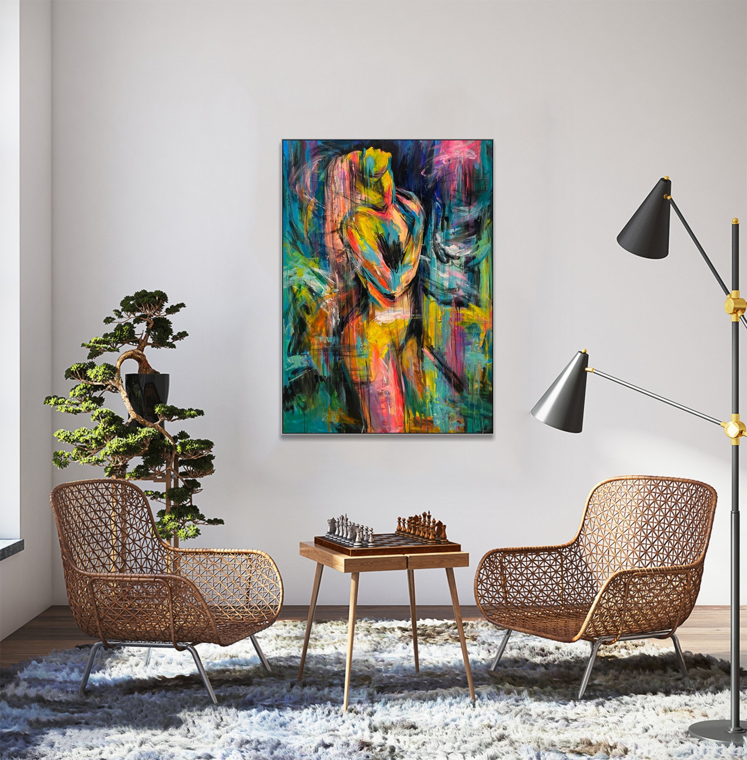 UNDER THE RAIN 60"x40"