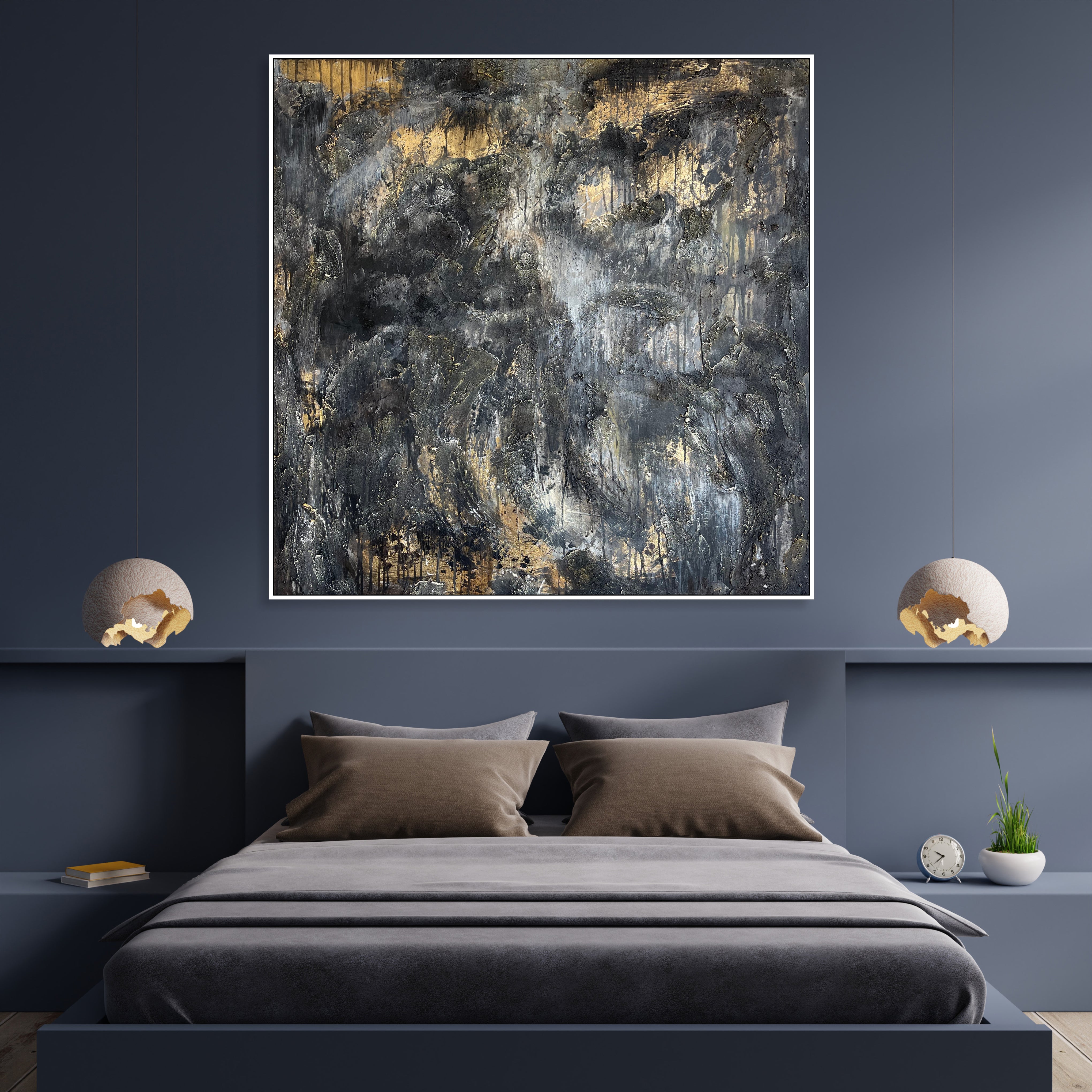 GLISTENING ABYSS 40"x40"