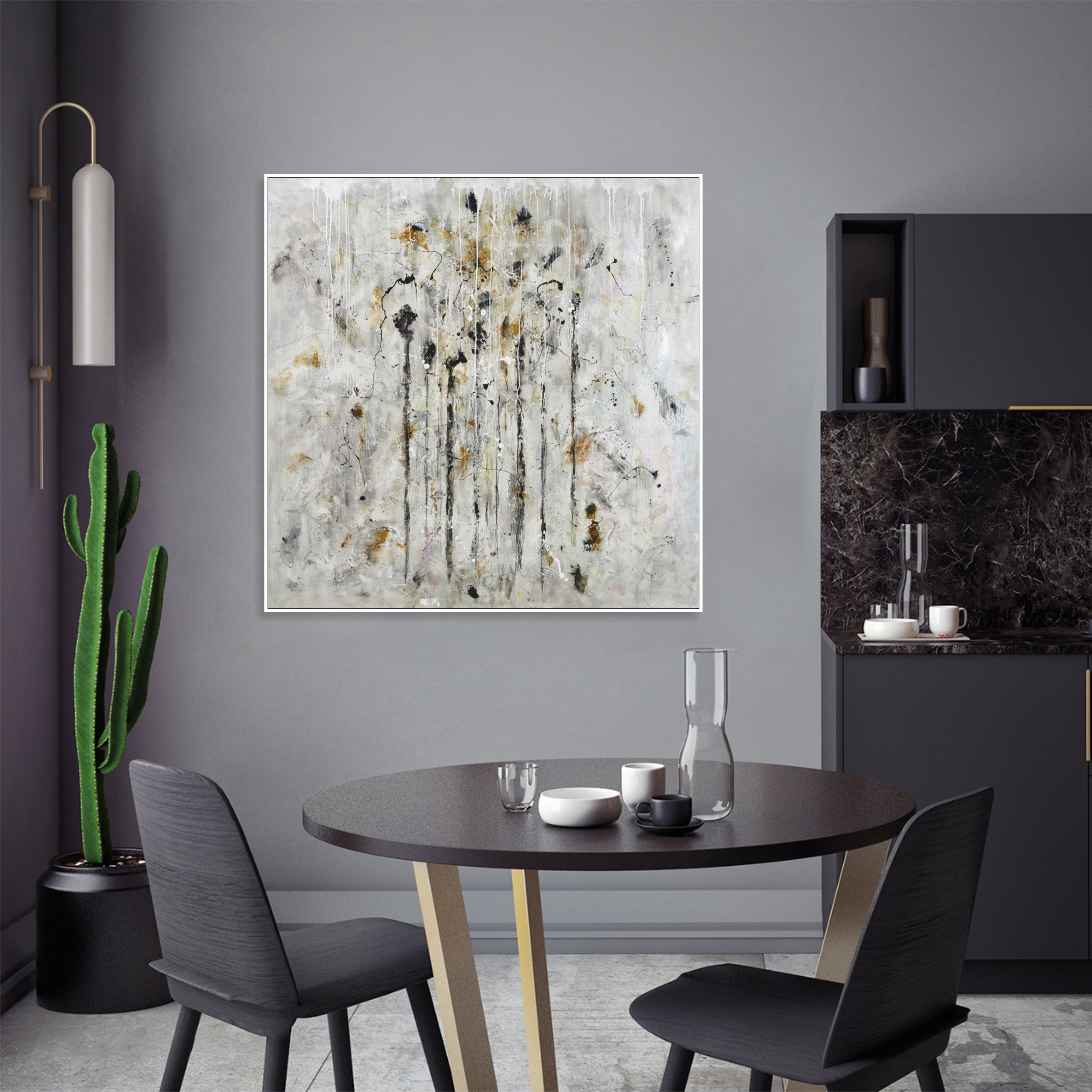 Minimalist painting ABSTRACT CASCADE