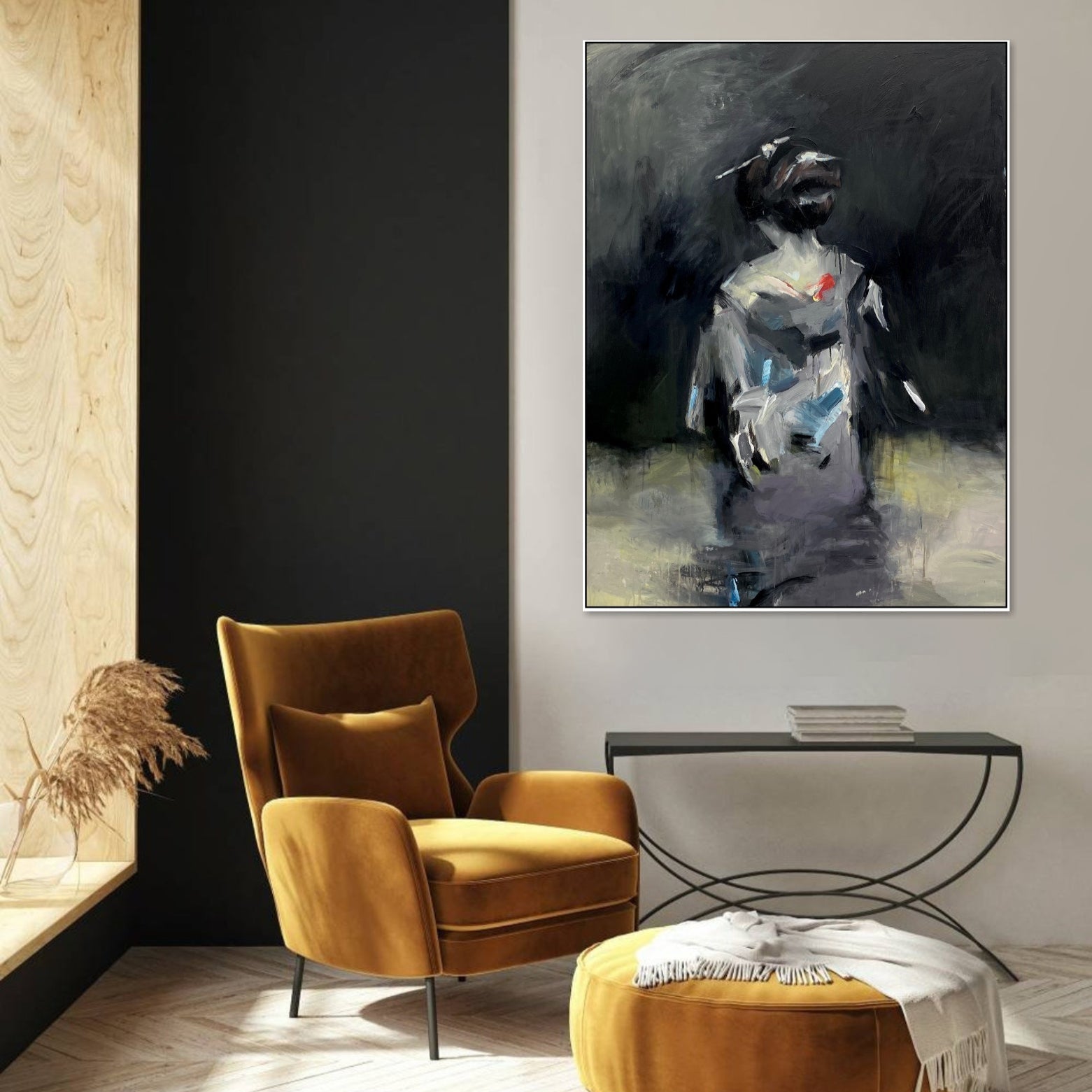 Colorful abstract figures art SILENT REFLECTION