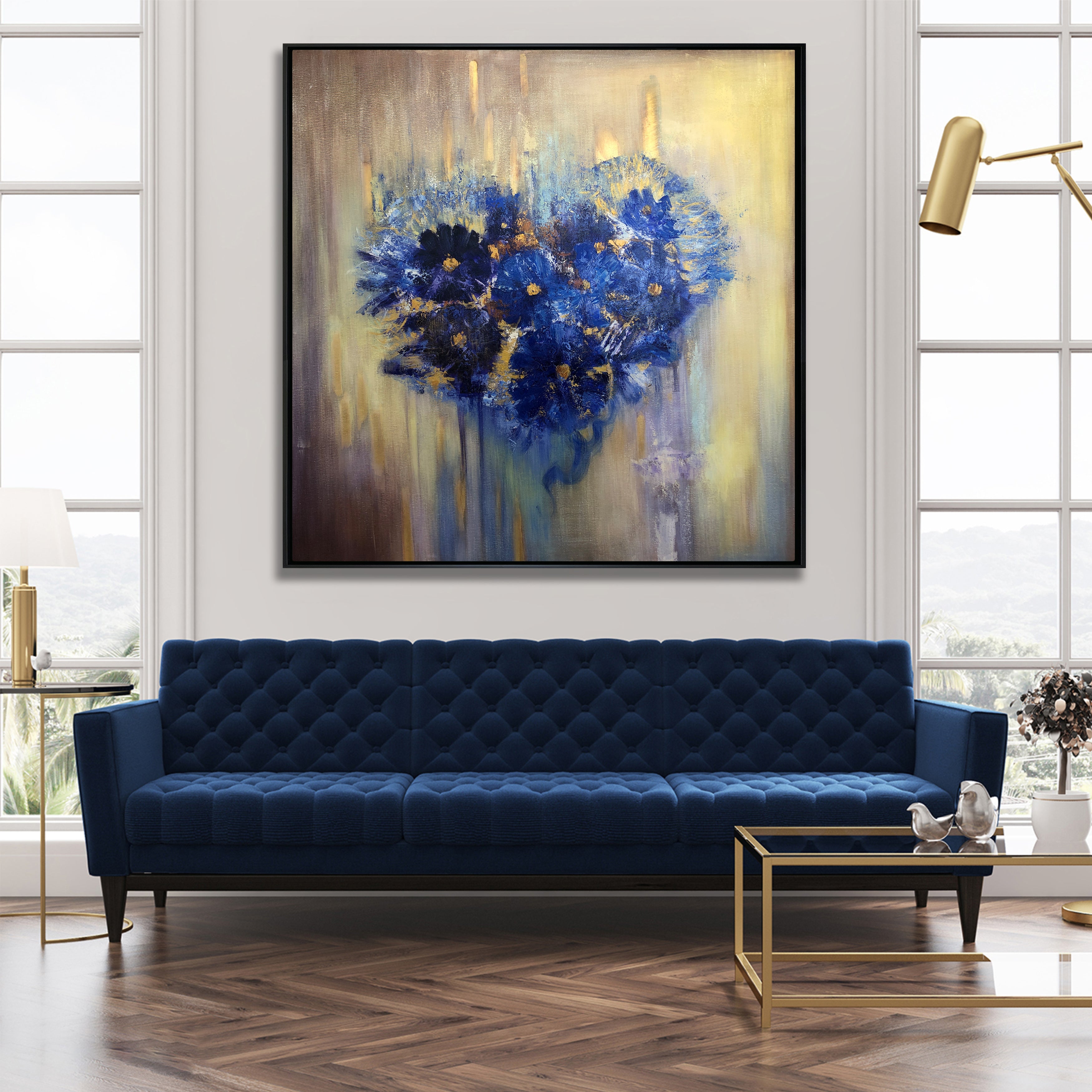 FLOWER HEART 50"x50"