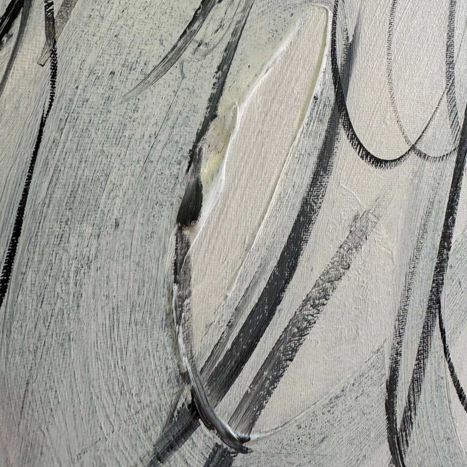 MONOCHROME WHISPERS 38"x64"