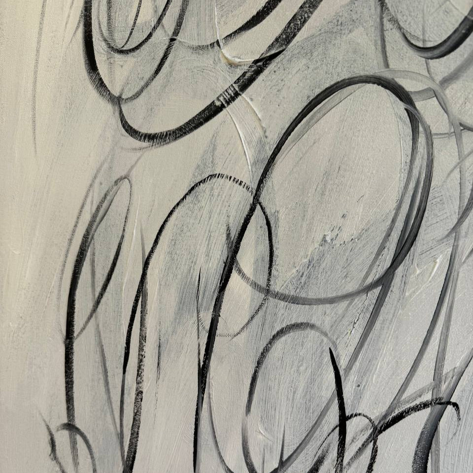 MONOCHROME WHISPERS 64"x38"