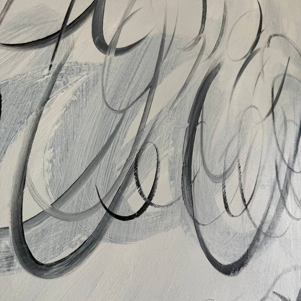 MONOCHROME WHISPERS 64"x38"