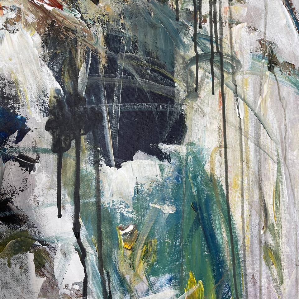 Colorful wall art abstract THE UNTAMED BRUSH