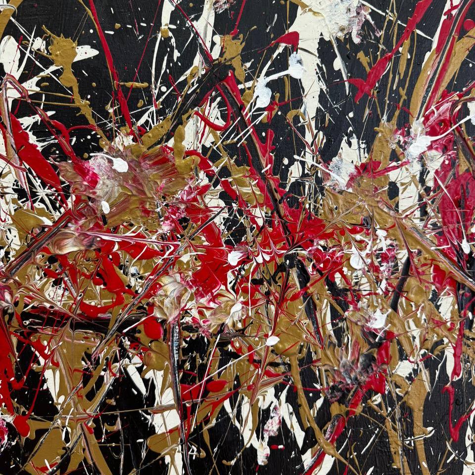 SPLASHED PASSION 31"x61"